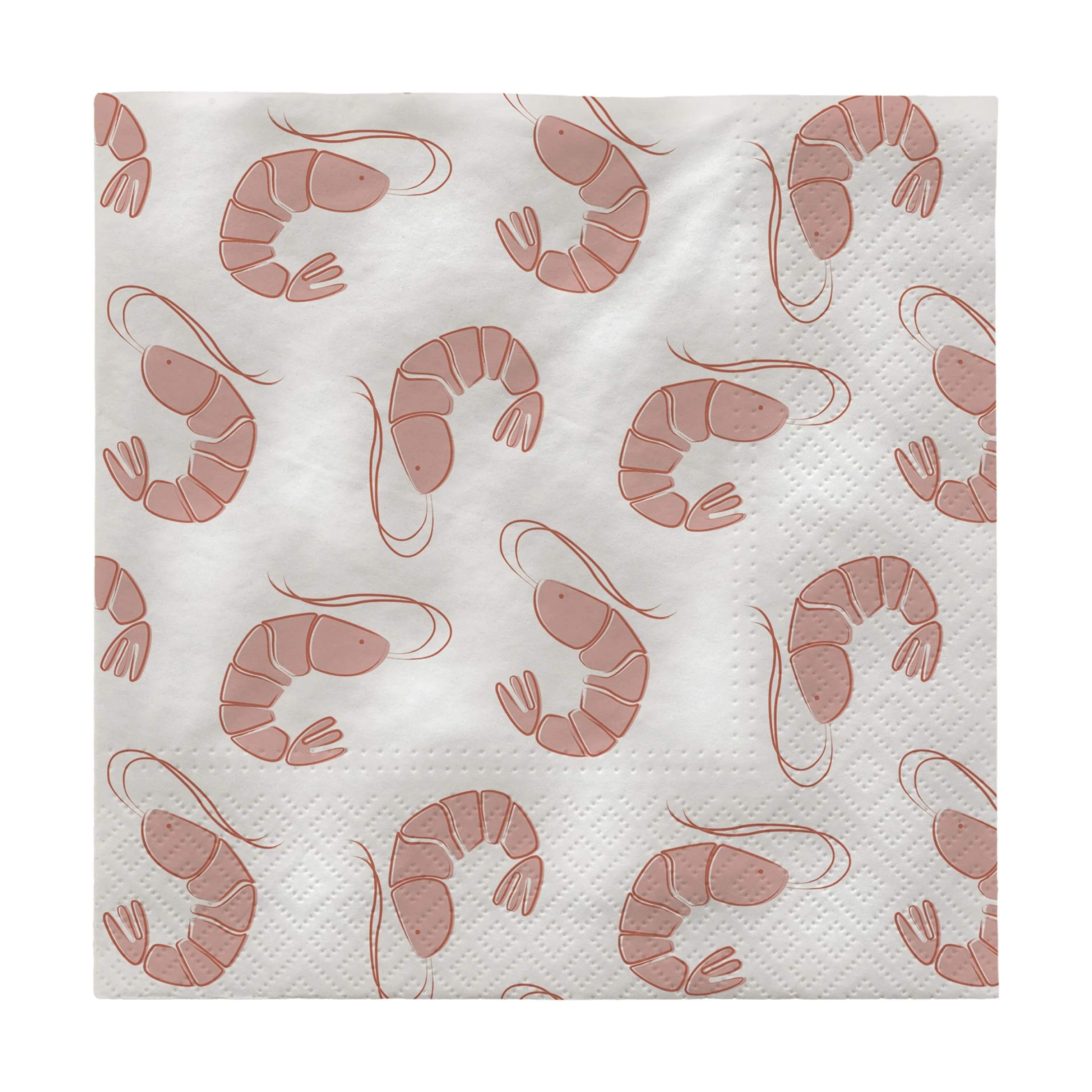 Broste Copenhagen Papirservietter Shrimp Papirserviet i Pink, 1