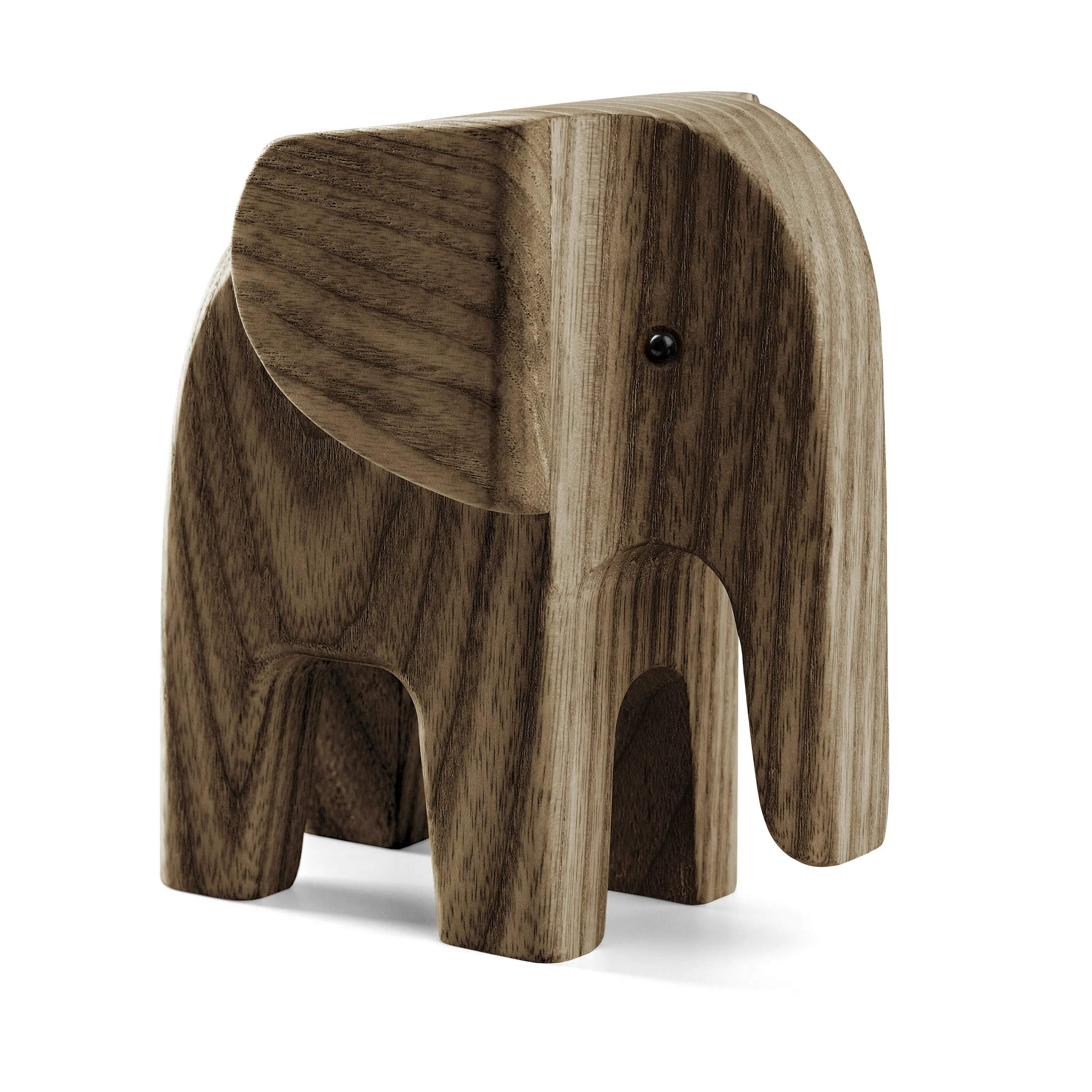 Figur - Elefant, brun, large