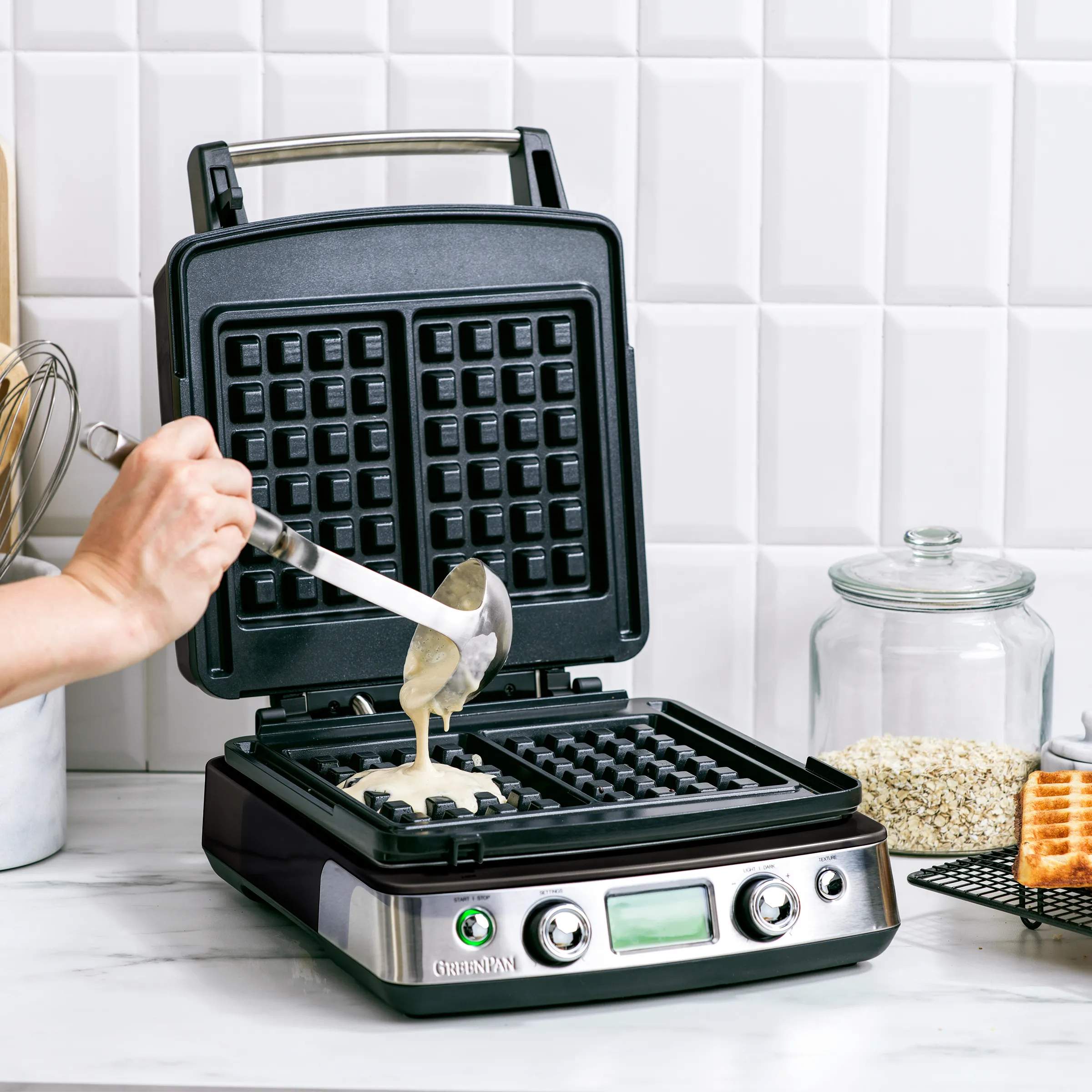Greenpan Vaffeljern Elite Vaffeljern i Black, 8