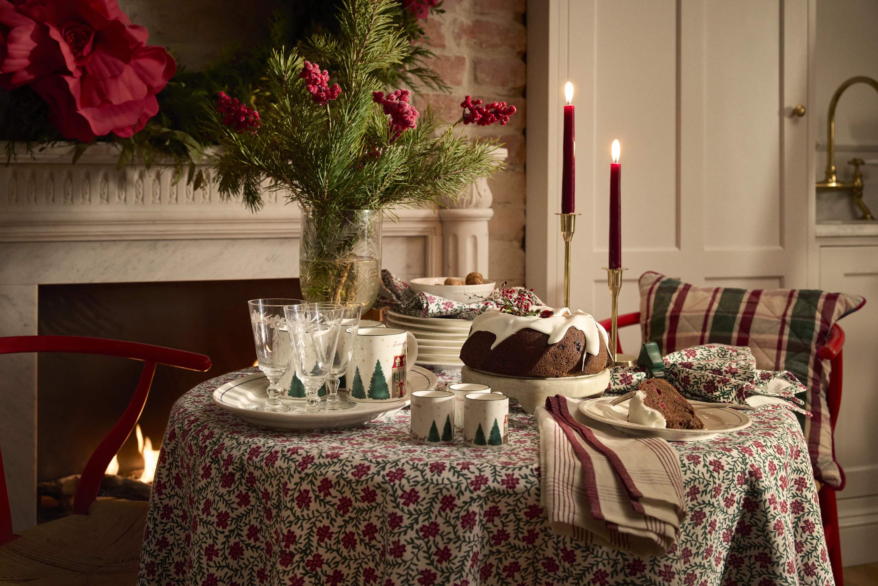 Lexington Serveringsfade Holiday Collection 2025 Træ Serveringsfad i Green, 3
