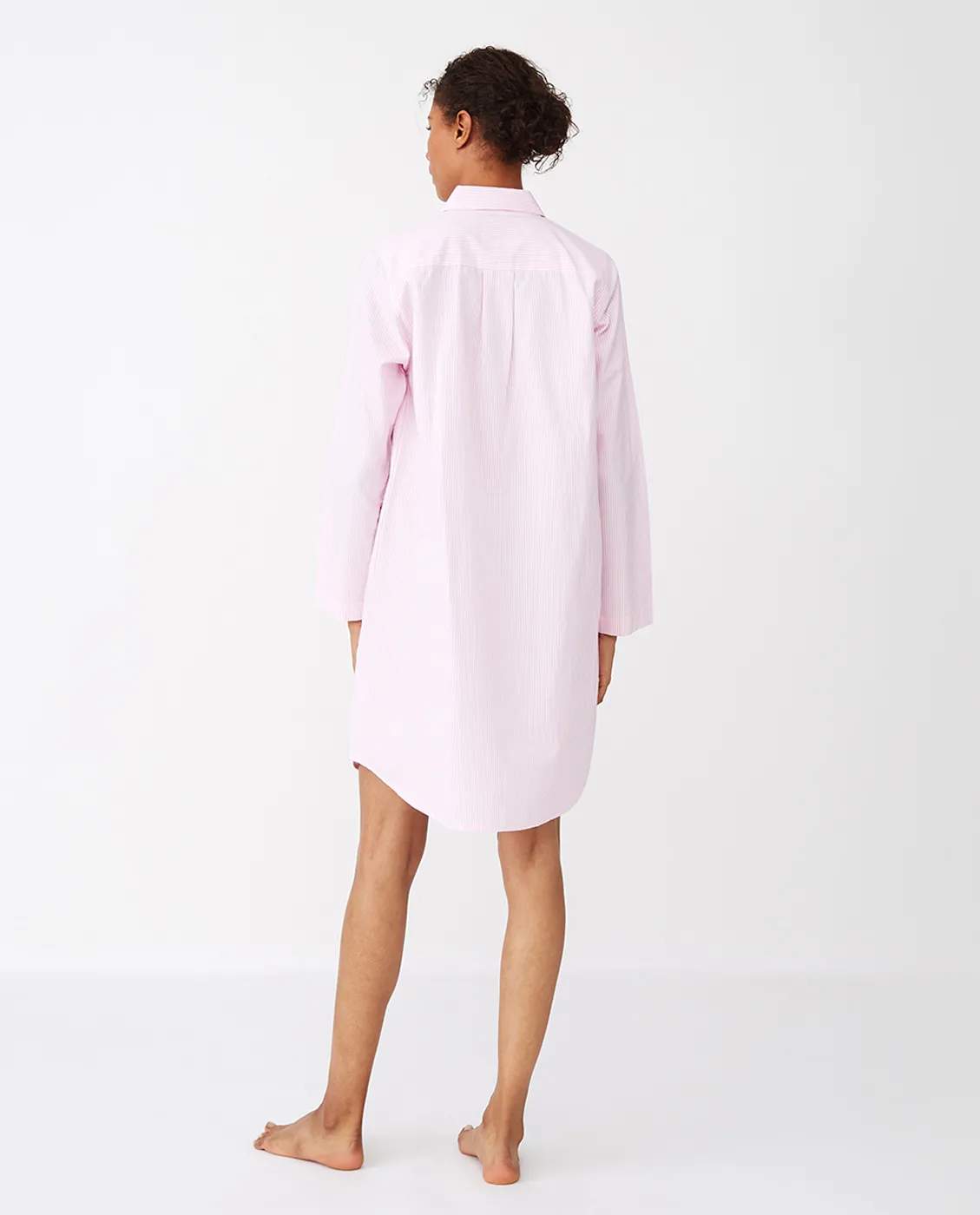 Lexington Pyjamas Icons Pyjamasskjorte Organic Dame i Pink/White, XL, 5