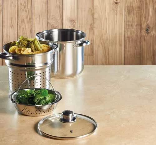 KitchenCraft Gryder World of Flavours Pastagryde - 4 dele i Grå, 2