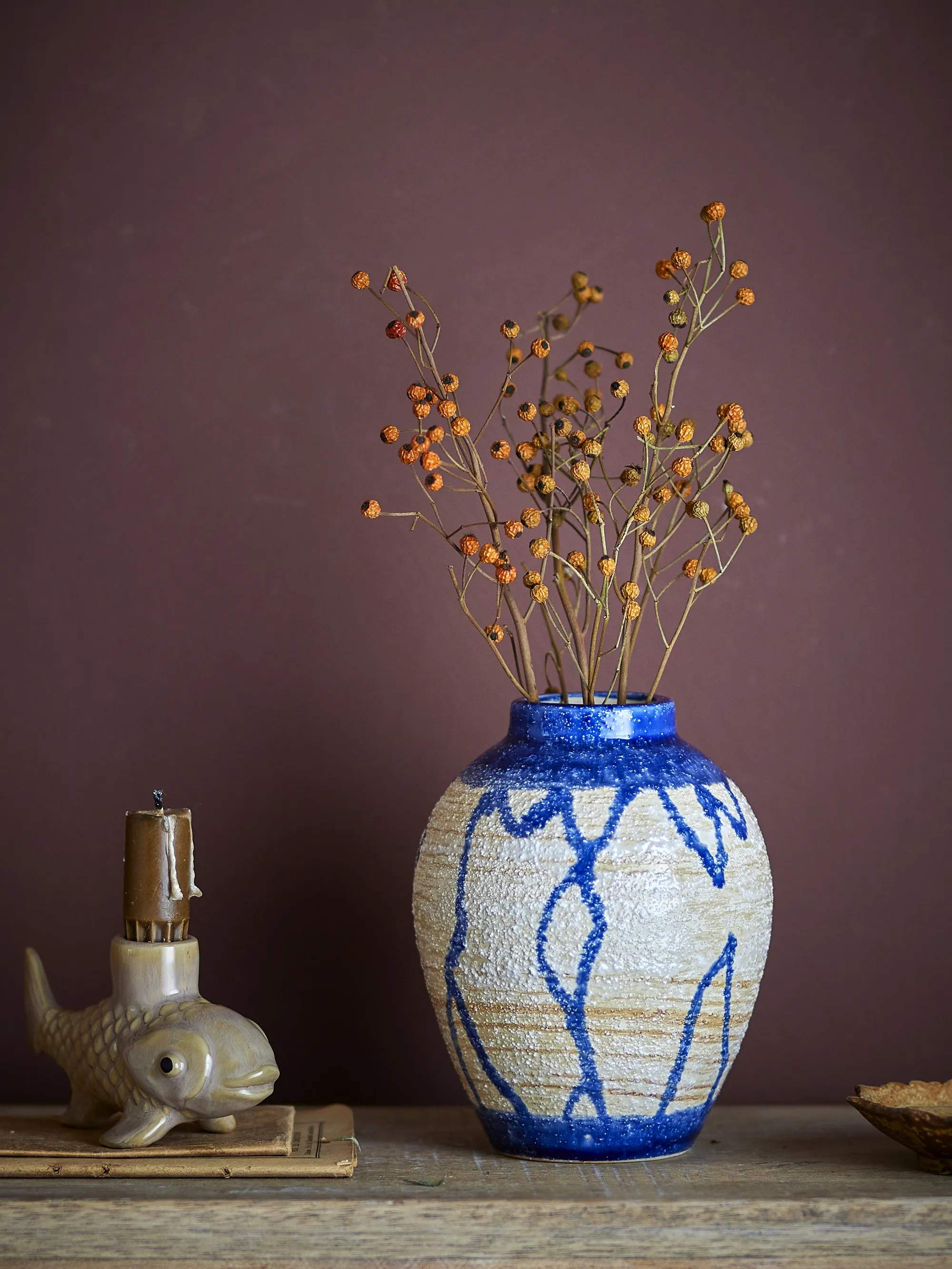Creative Collection Vaser Avon Vase i Blå, 2