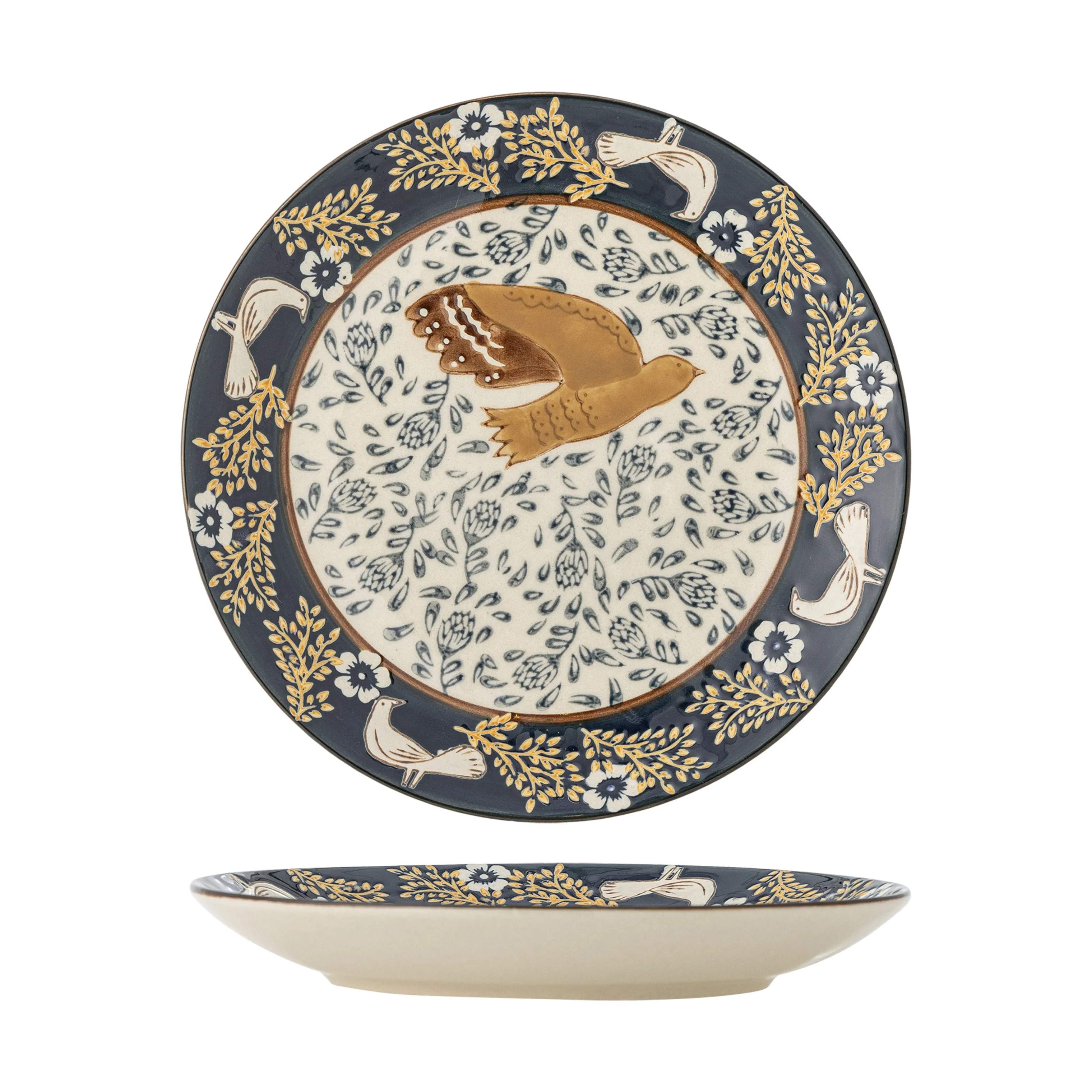 Bloomingville Kagetallerkener Hezha Tallerken i Blå, 1