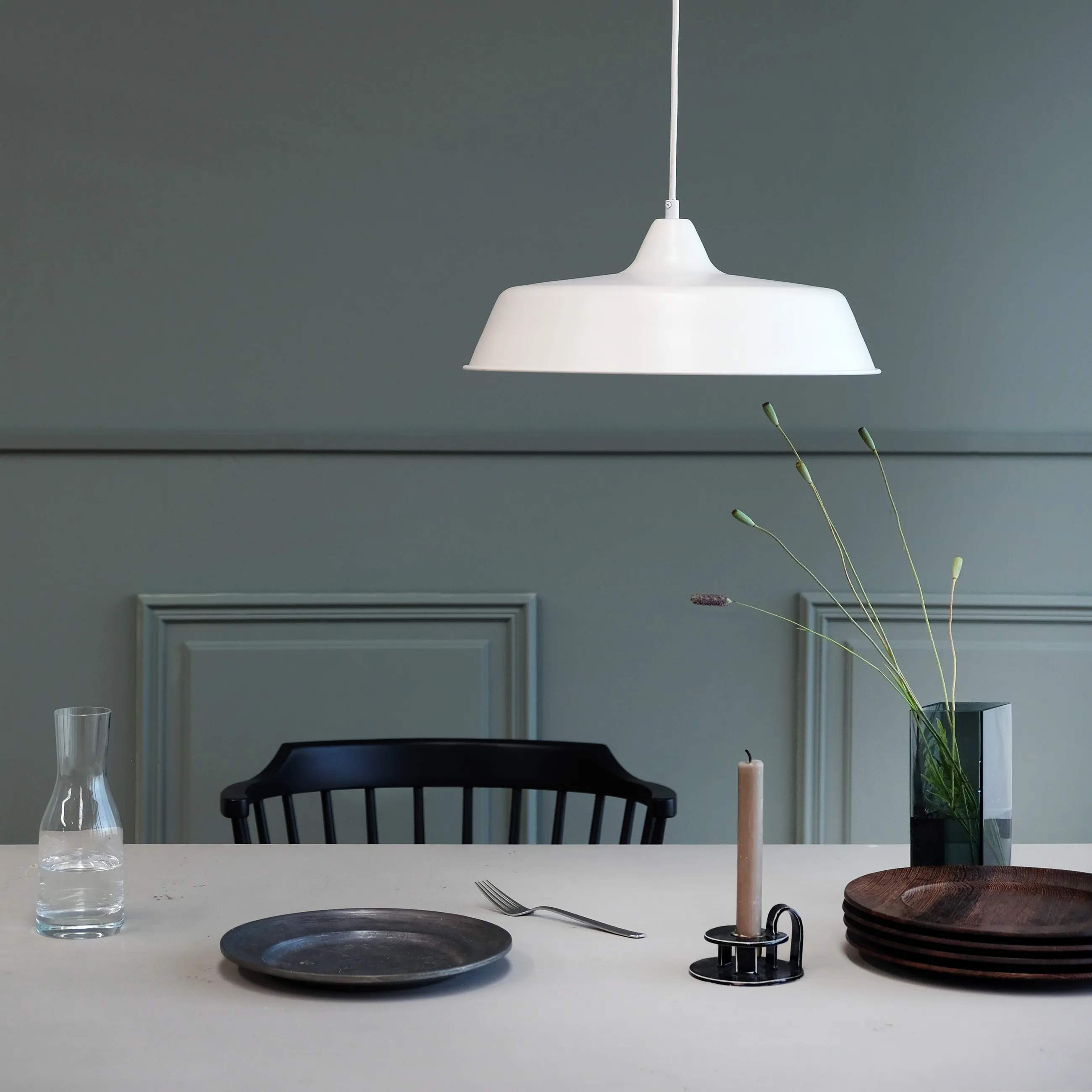 Dyberg Larsen Pendler Raw Pendel i Hvid, 2