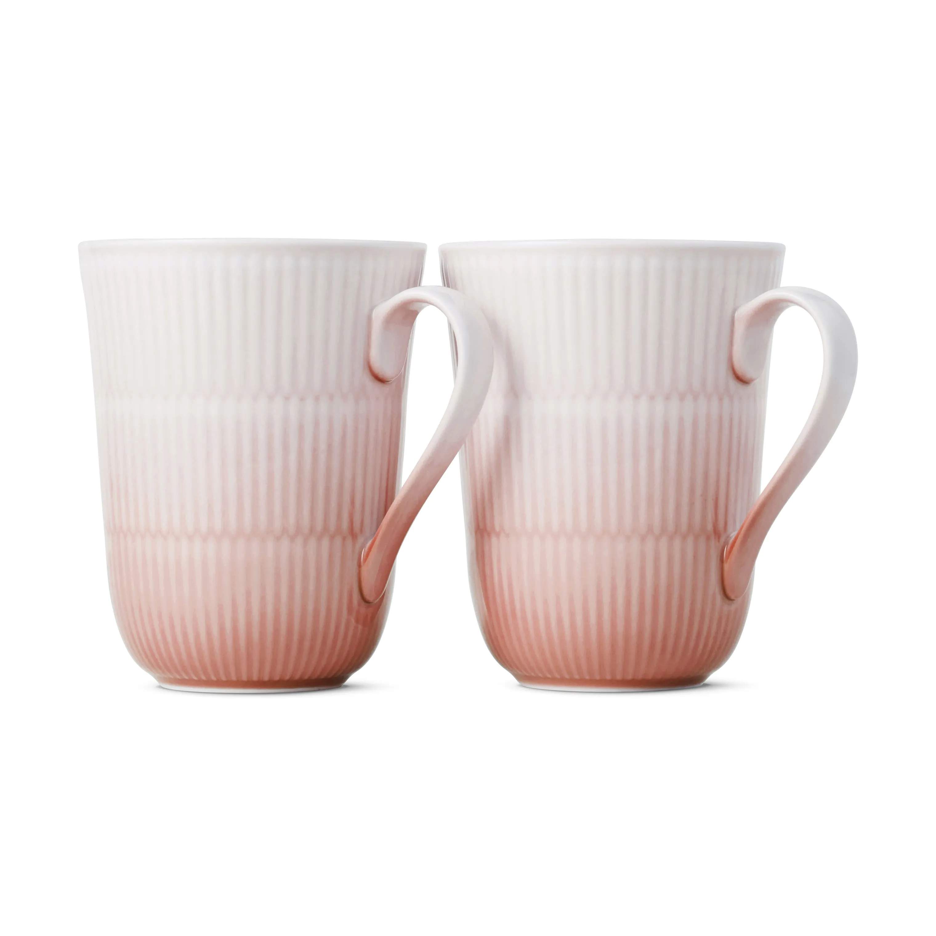 Royal Copenhagen Krus og kopper med hank Iris Krus - 2 stk. i Koral, 1