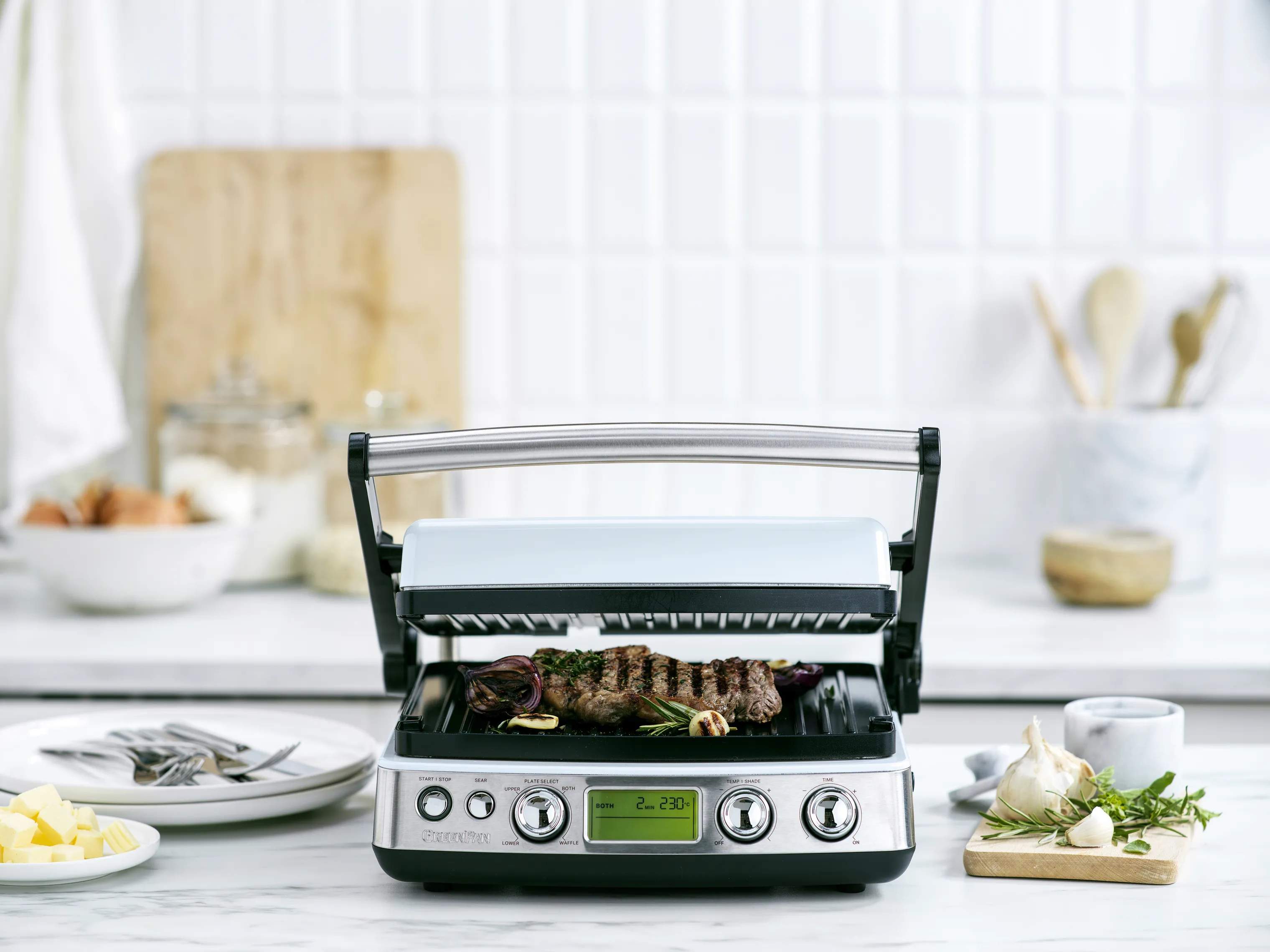 Greenpan Bordgrill Elite Kontaktgrill i Blue Haze, 2