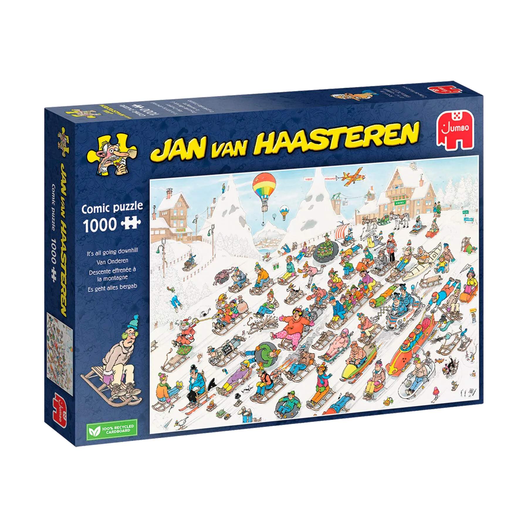 Spilbræt Puslespil Jan Van Haasteren Puzzle Jan van Haasteren Puslespil - It's All Going Downhill i It's All Going Downhill, 1