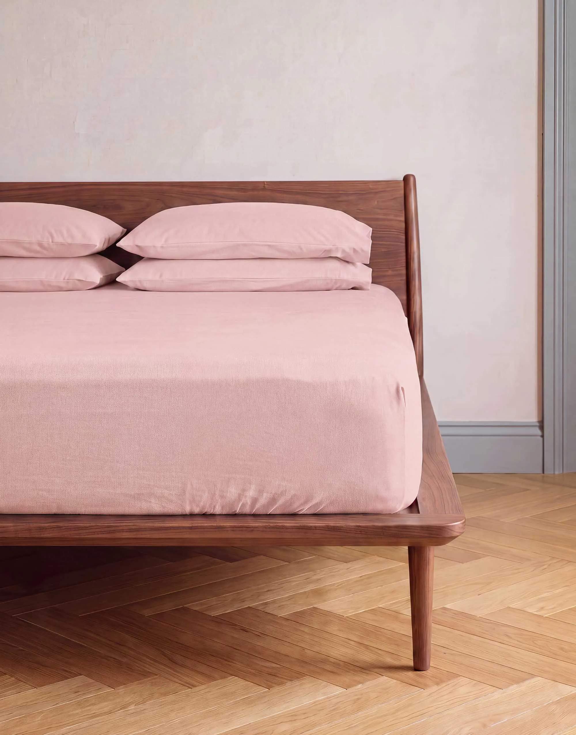 Essenza Lagner Fine Organic Jersey Boxlagen i Blush pink, B200 x L220 cm, 2
