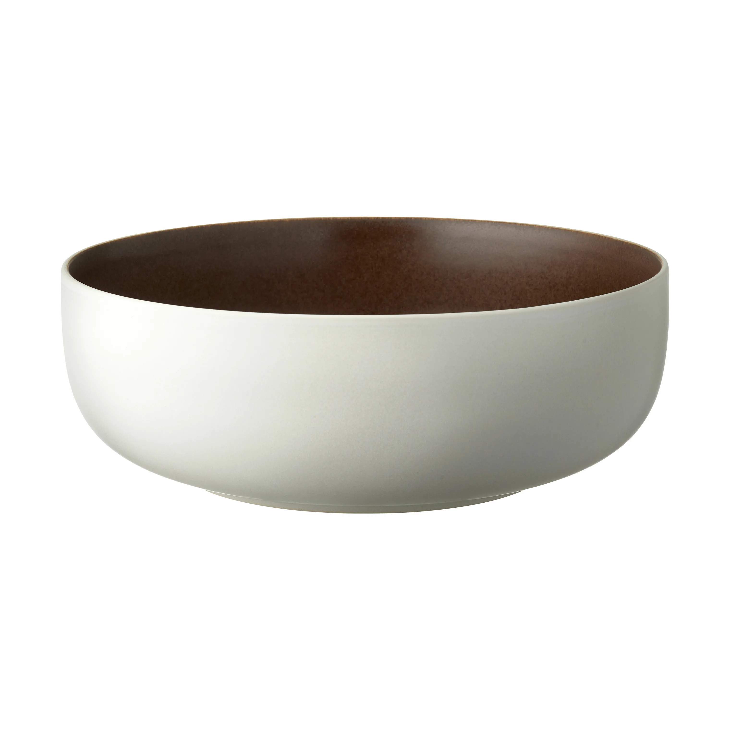 North Salatskål, matte white/matte bark, large