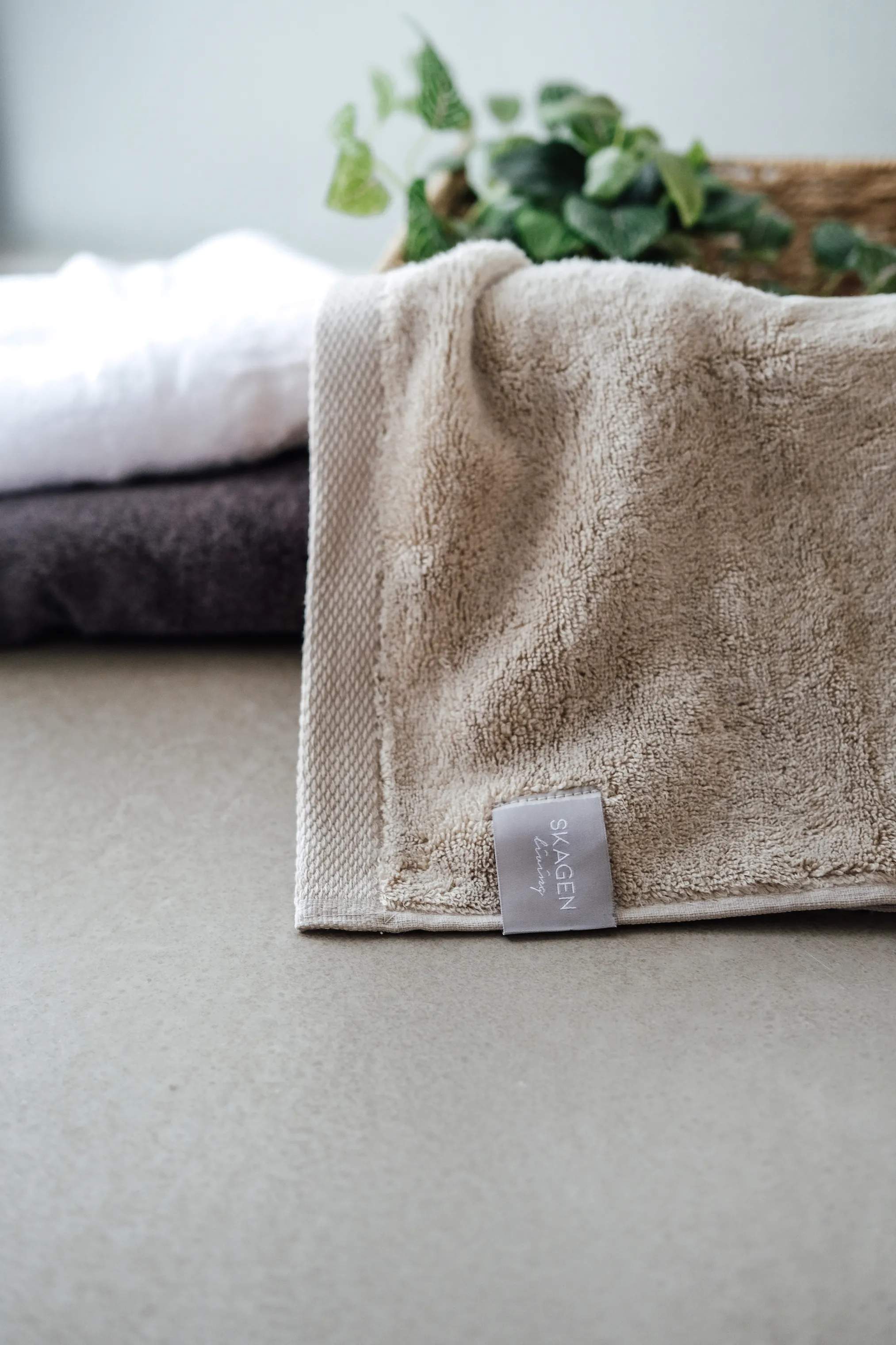 SKAGEN living Håndklæder Håndklæde i Beige, B50 x L100 cm, 5
