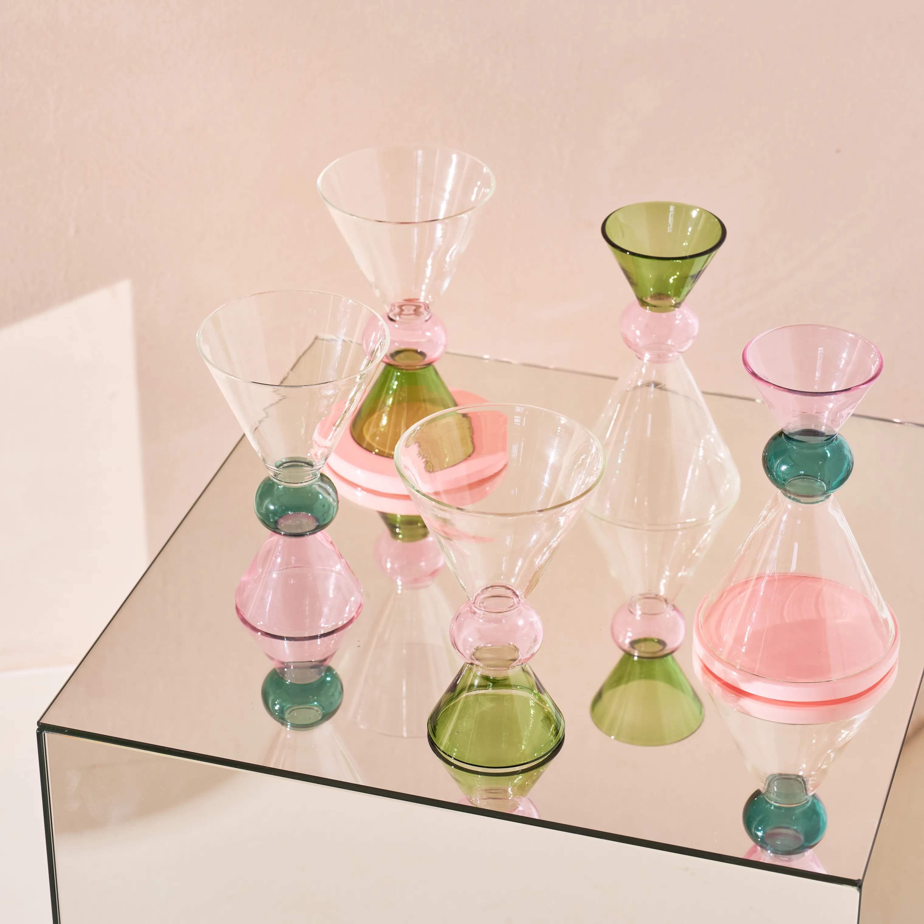 Urban Nature Culture Rødvinsglas Ayo Vinglas i Pale Green, 2