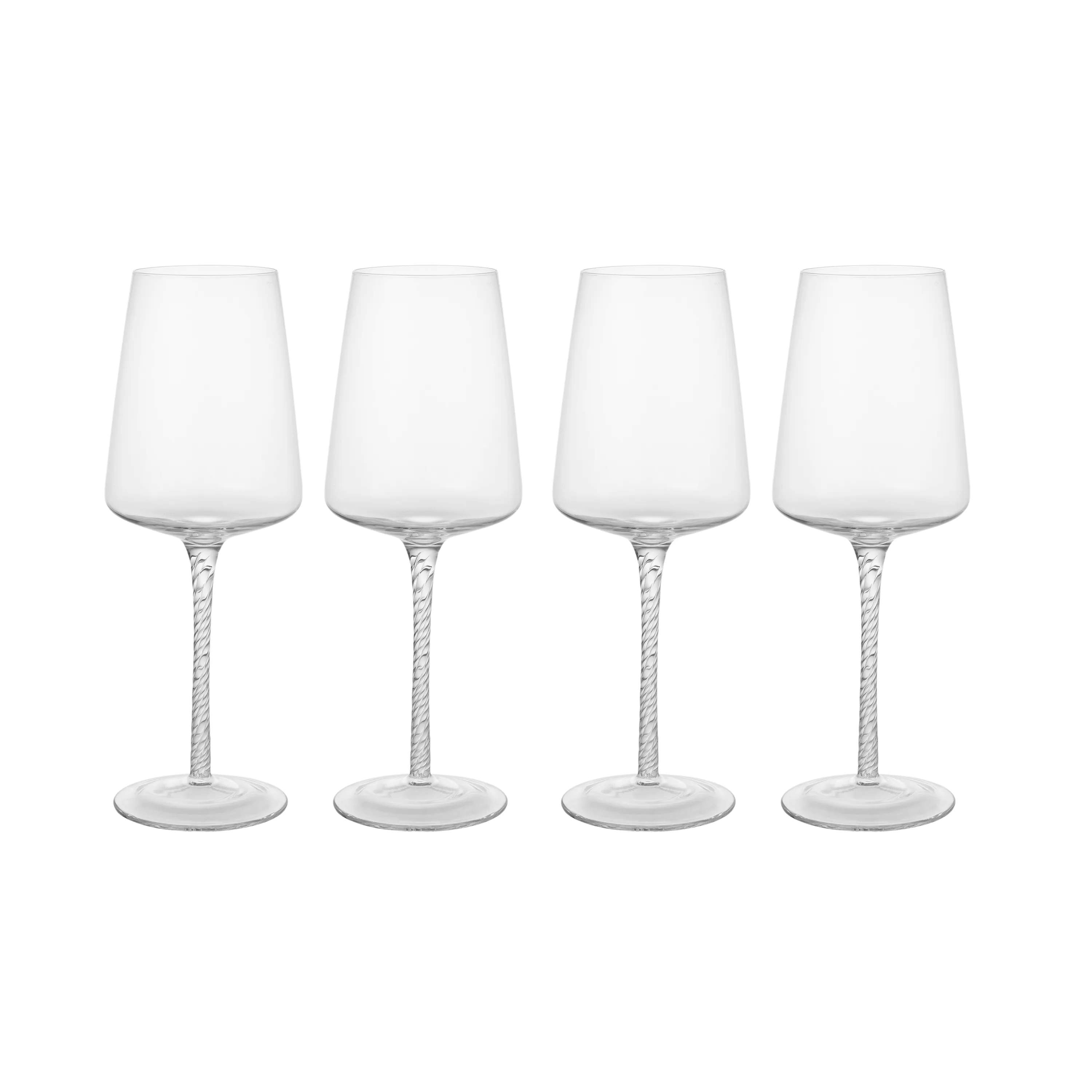 Broste Copenhagen Hvidvinsglas Bellevue Hvidvinsglas - 4 stk. i klar, 1