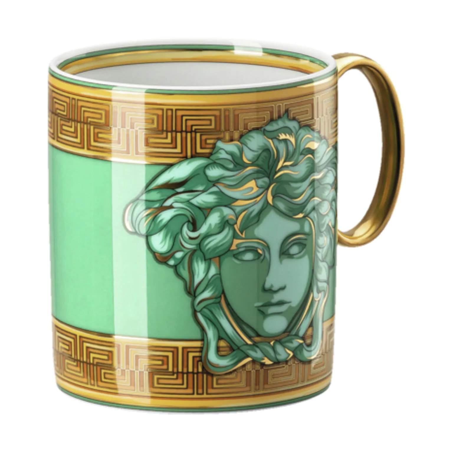Versace Krus og kopper med hank Green Coin Krus i Multifarvet, 3