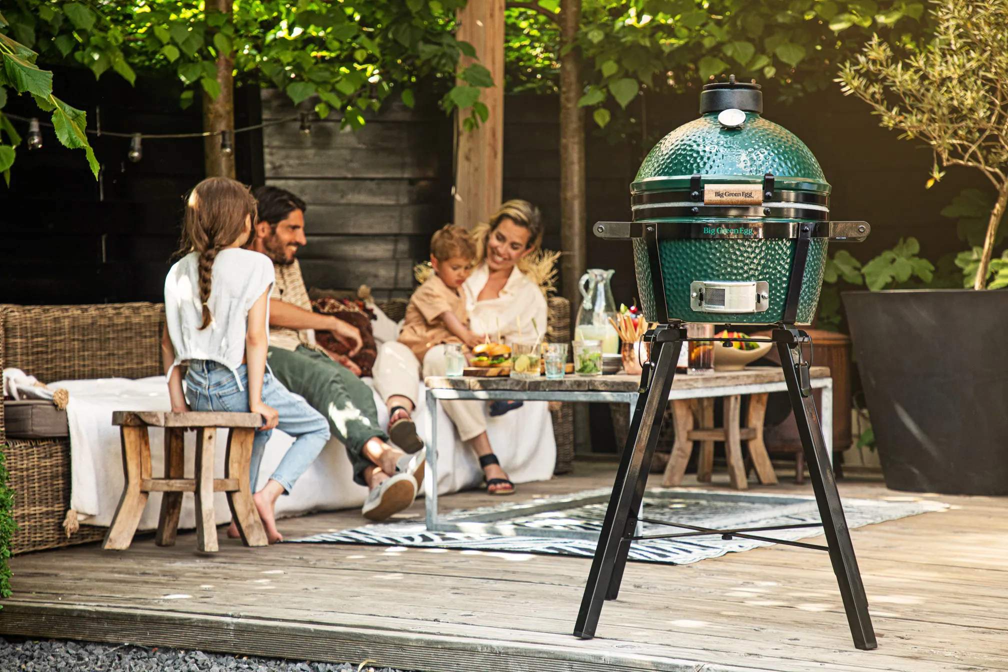 Big Green Egg Øvrigt grilltilbehør Nests, Tables & Carriers Transportabelt Grillstativ i sort, 2