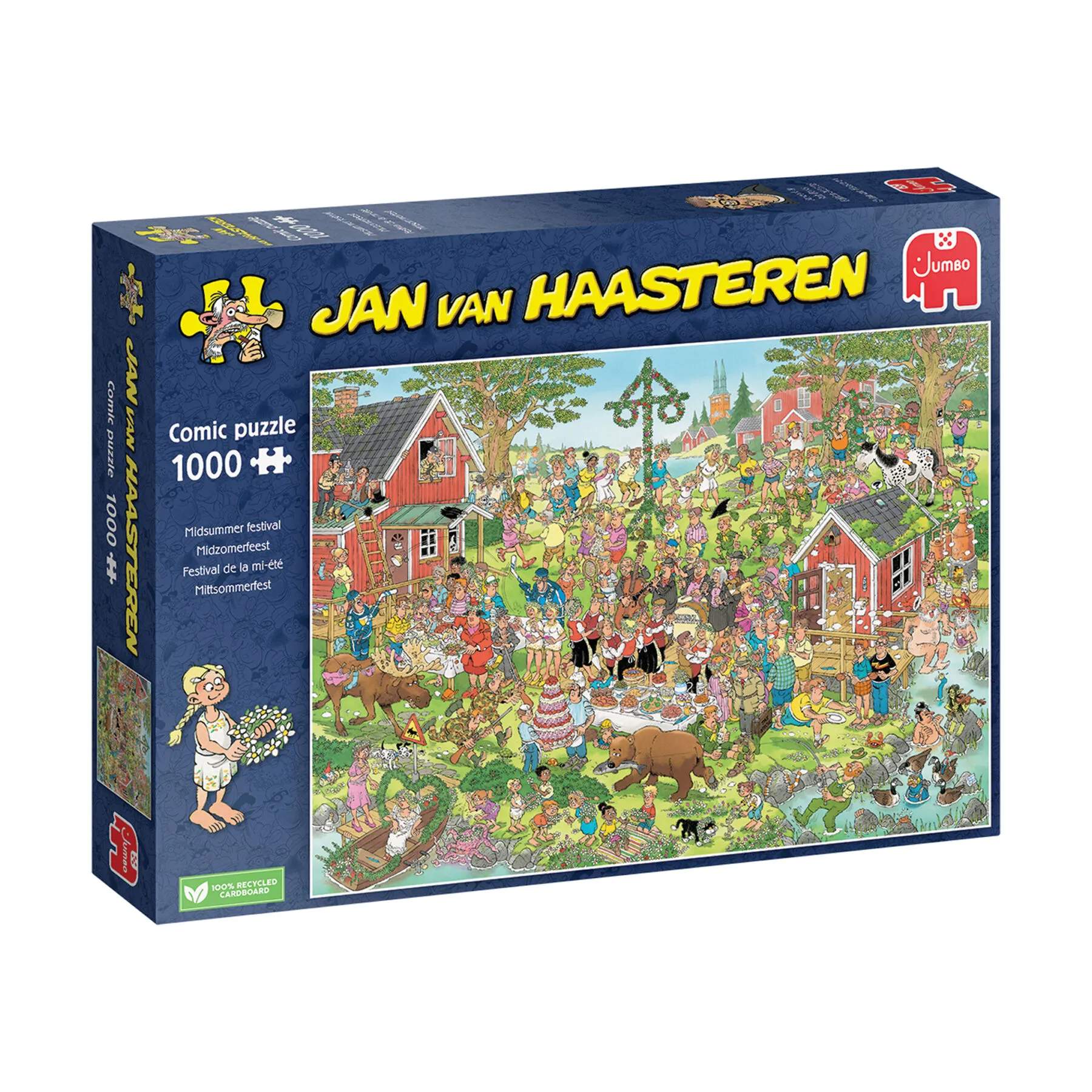 Spilbræt Puslespil Jan Van Haasteren Puzzle Jan van Haasteren Puslespil - Midsummer Festival i Midsummer Festival, 1