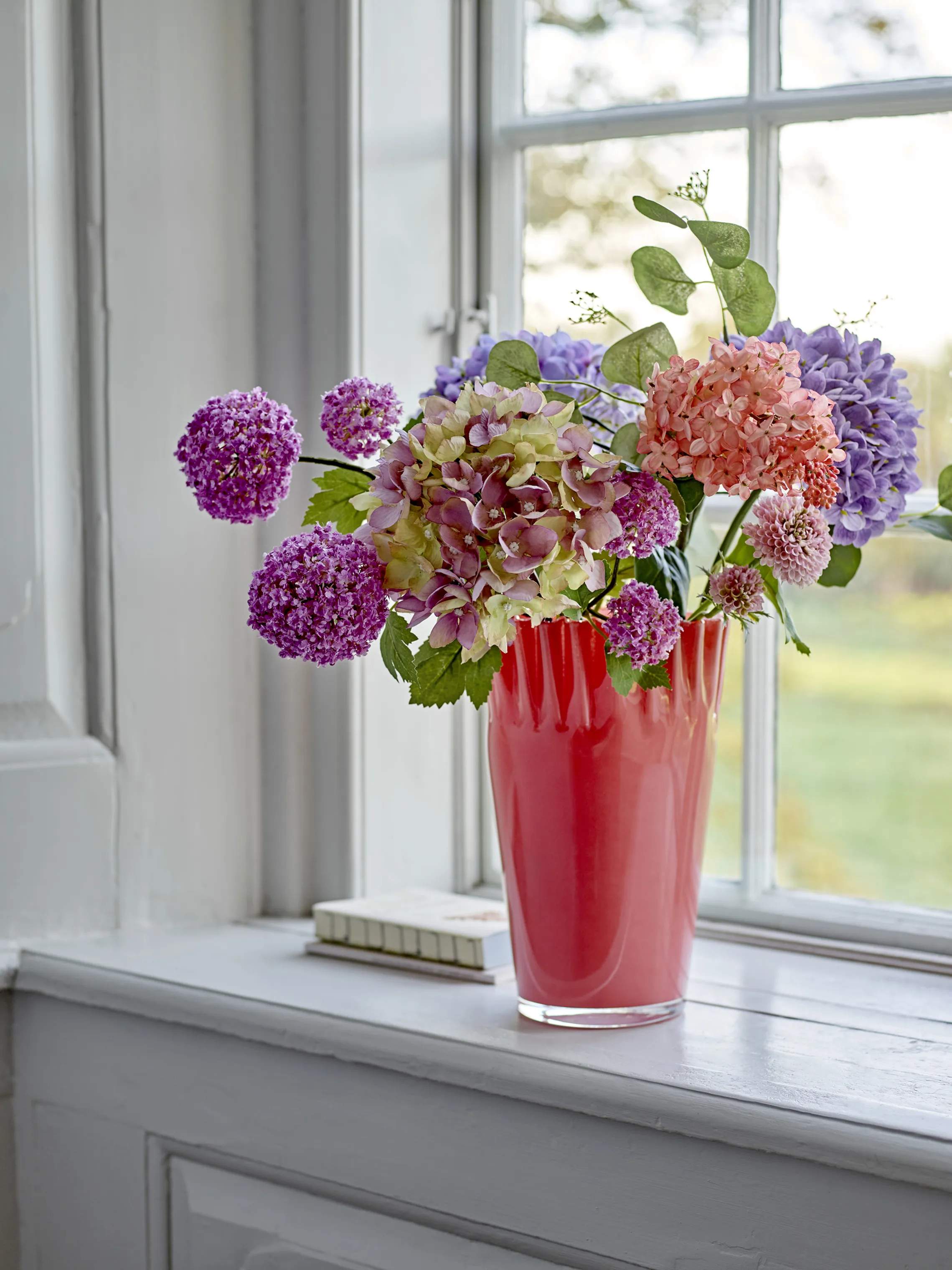 Bloomingville Kunstige blomster Kunstig blomst - Snowball stilk i Lilla, 2