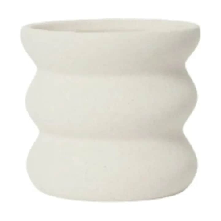 Broste Copenhagen Urtepotteskjulere Minna Urtepotte i Hvid , 12 cm, 1