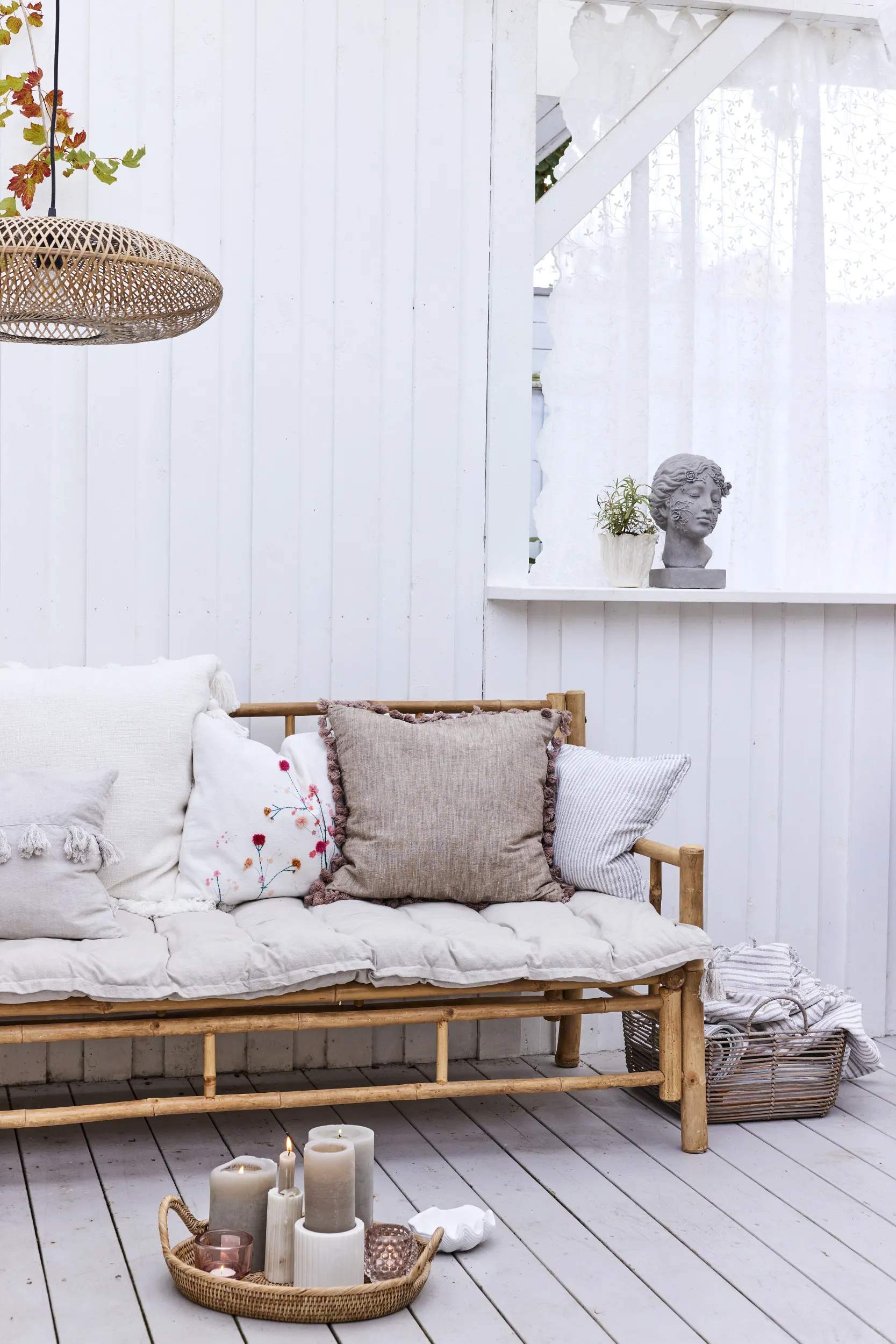 Lene Bjerre Kronelysestage Eliana Kronelysestage i hvid, 2