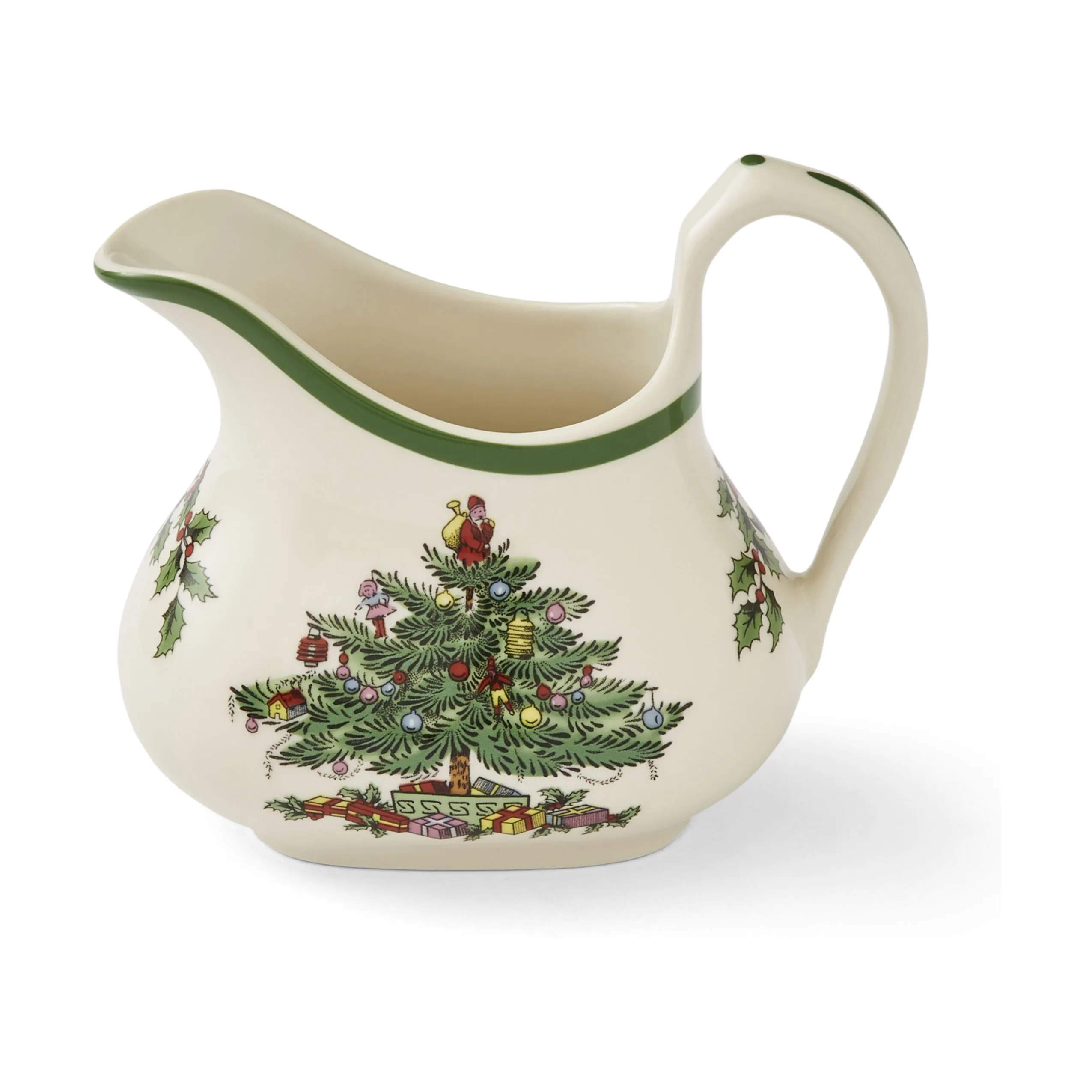 Spode Mælke- og flødekander Christmas Tree Flødekande i Hvid/grøn/rød, 1