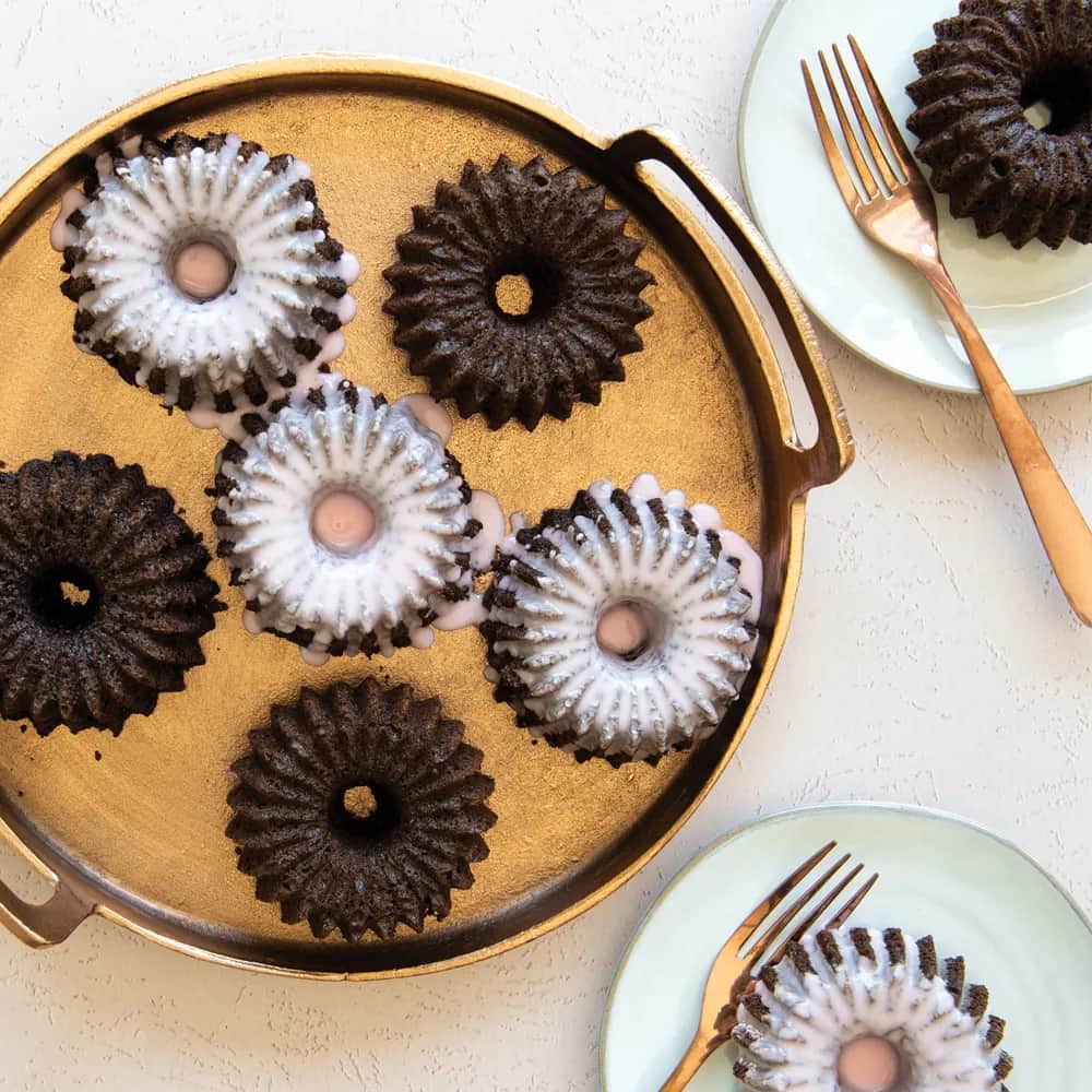 Nordic Ware Øvrige bageforme Brilliance Bundlette Donutform i Guldfarvet, 2