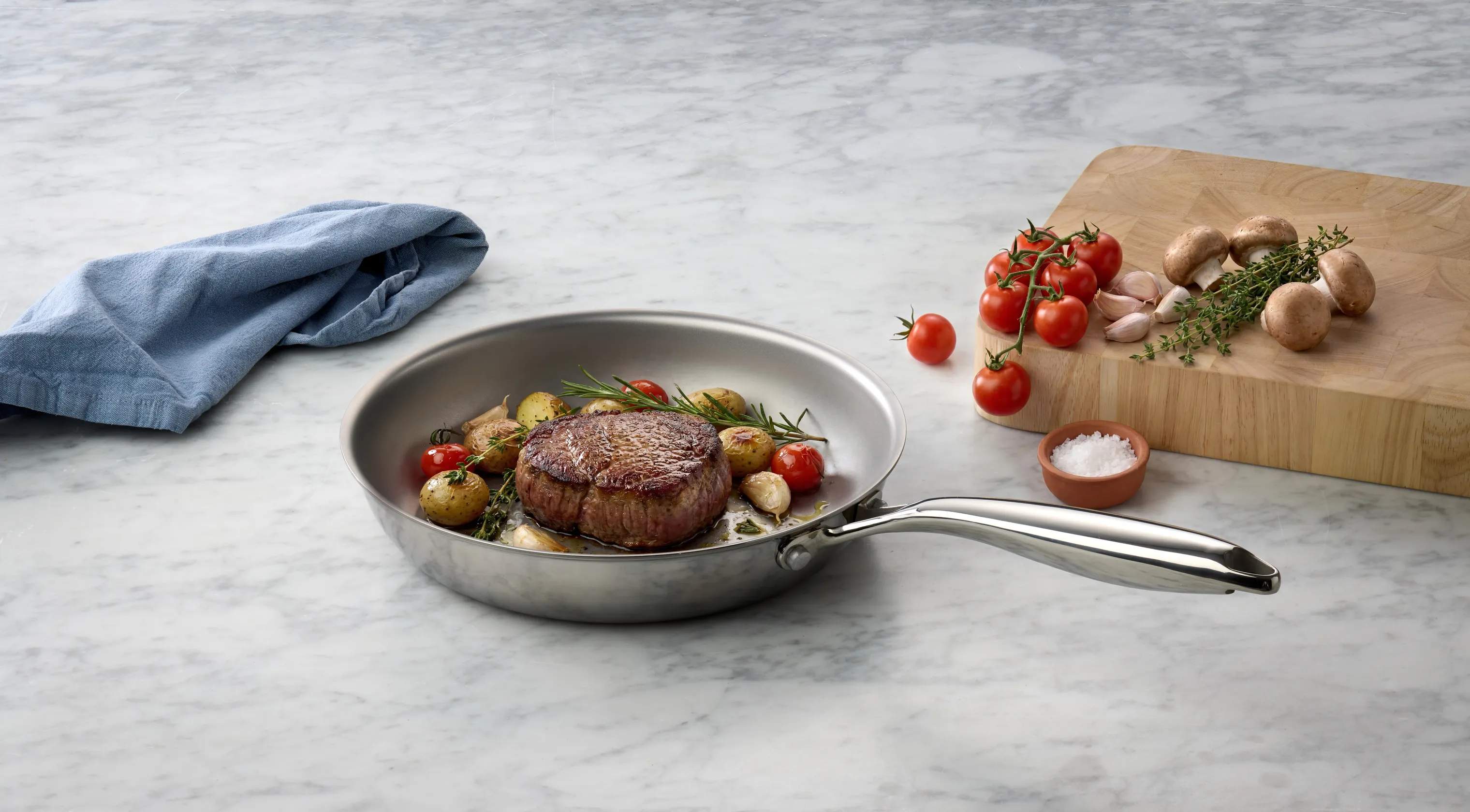 Cook & Baker Stegepander 3PLY Premium Stegepande i 24 cm, 3
