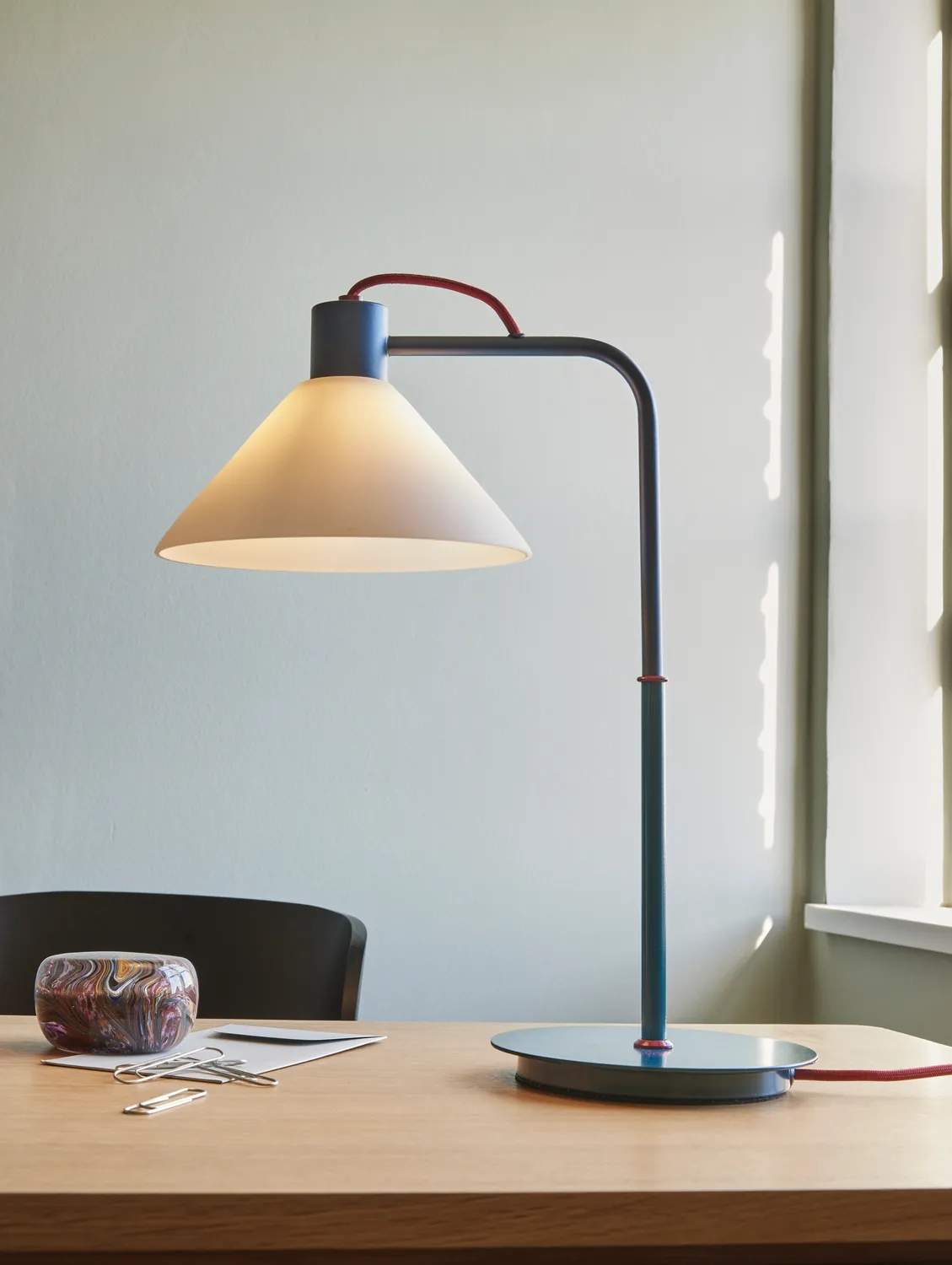 Hübsch Bordlamper Spot Bordlampe i Blå/Petrol/Hvid, 2