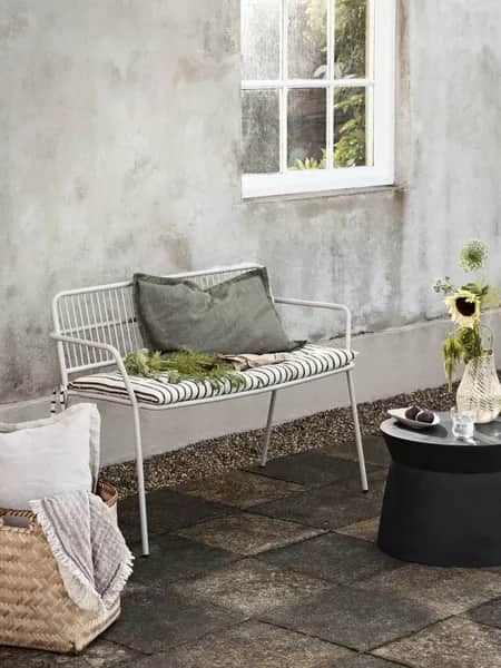 Broste Copenhagen Havebænke Eden Bænk i Beige Grey, 3