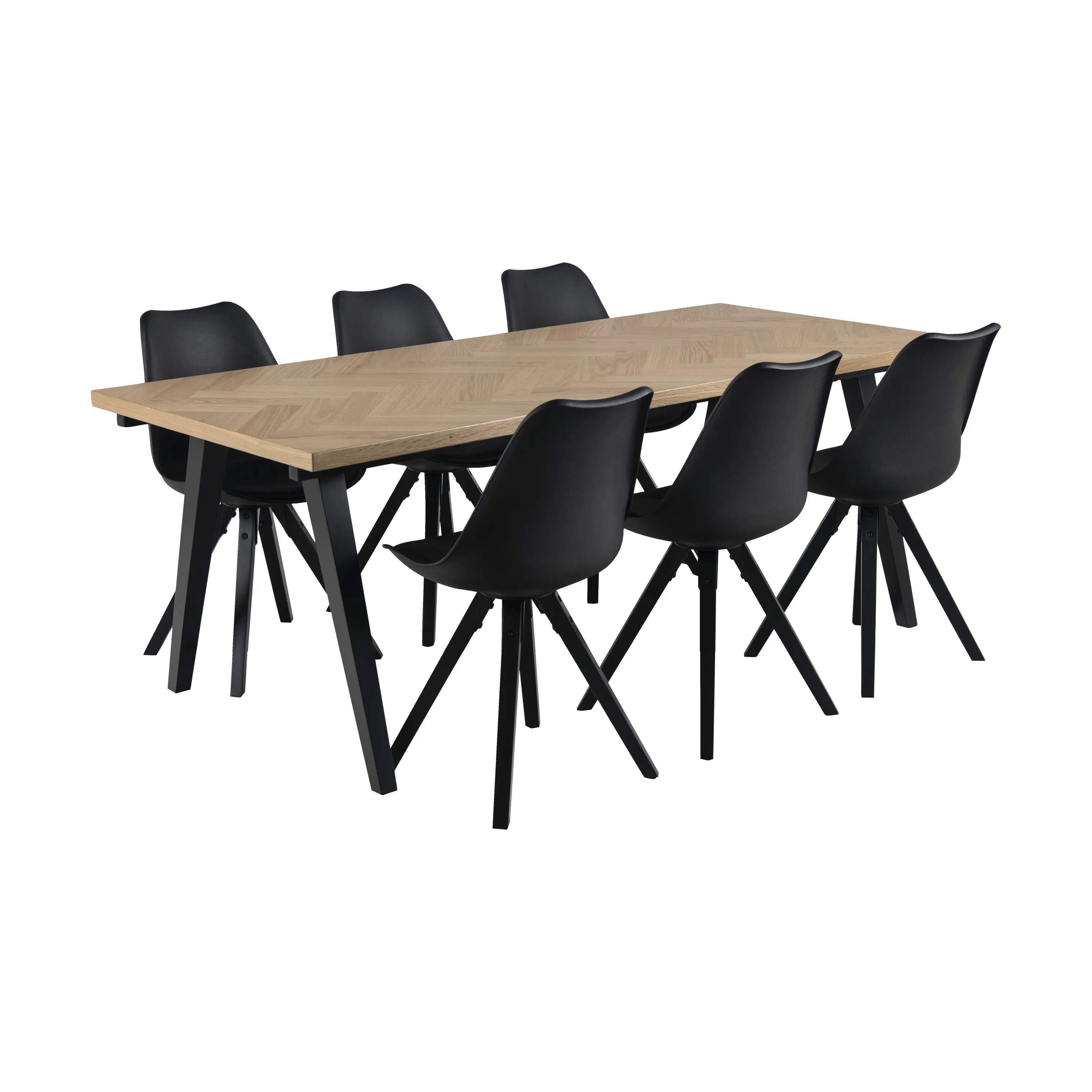 CASA Living Spisebordsstole Dima Spisebordsstol - 2 stk. i Sort, 4