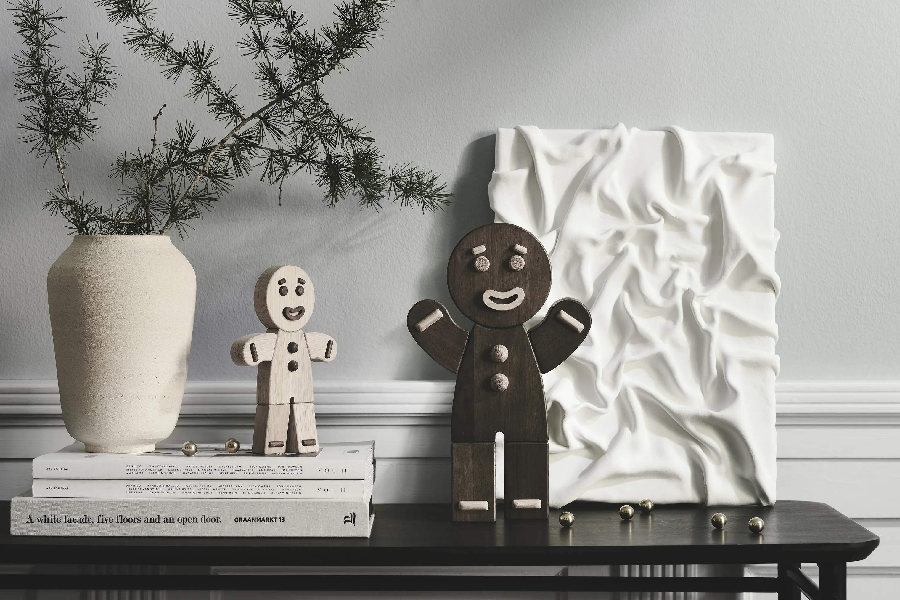 BOYHOOD Øvrige figurer Gingerbread Man i Røget Eg, 19 cm, 2