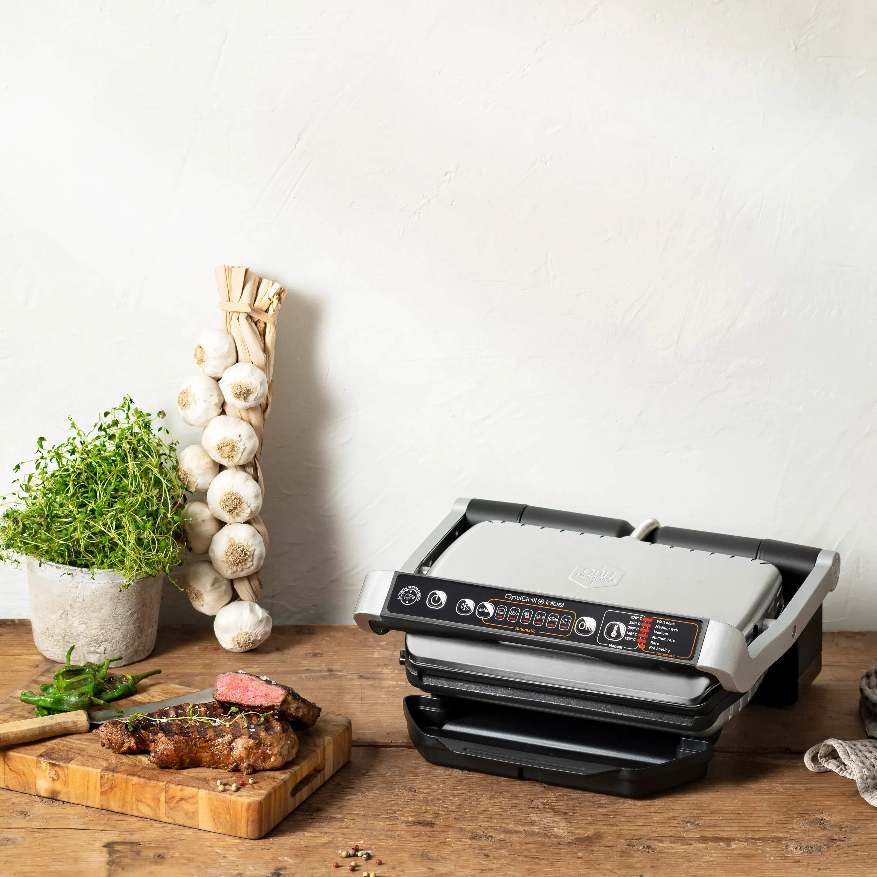 OBH Nordica Bordgrill OpriGrill+ Initial Bordgrill i Stål, 5
