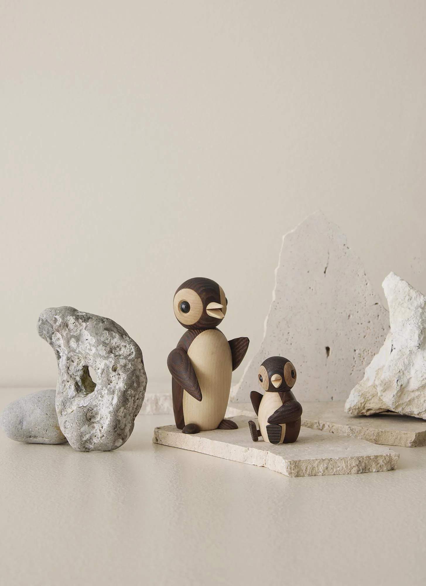 Spring Copenhagen Dyrefigurer Pingvinunge Snow i Natur, 2