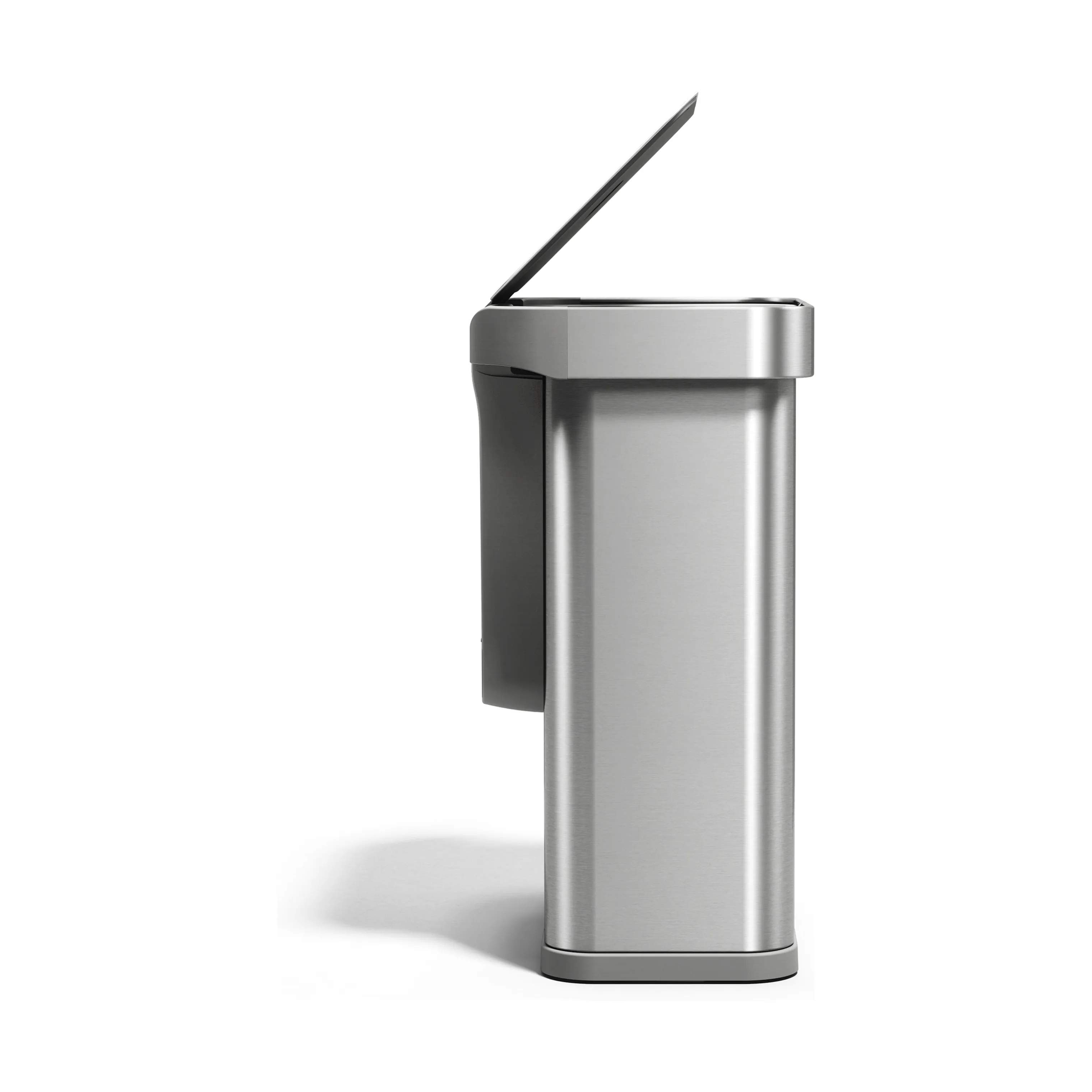 Simplehuman Spande uden pedal Affaldsspand i Børstet stål, 4