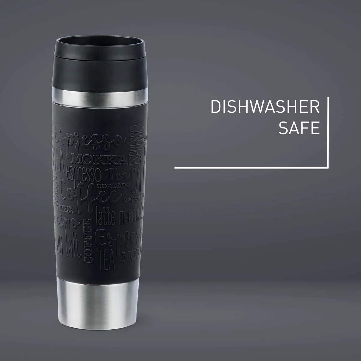 Emsa To go kopper To Go To-Go Classic Rejsekrus i Black, 0.5 L, 6