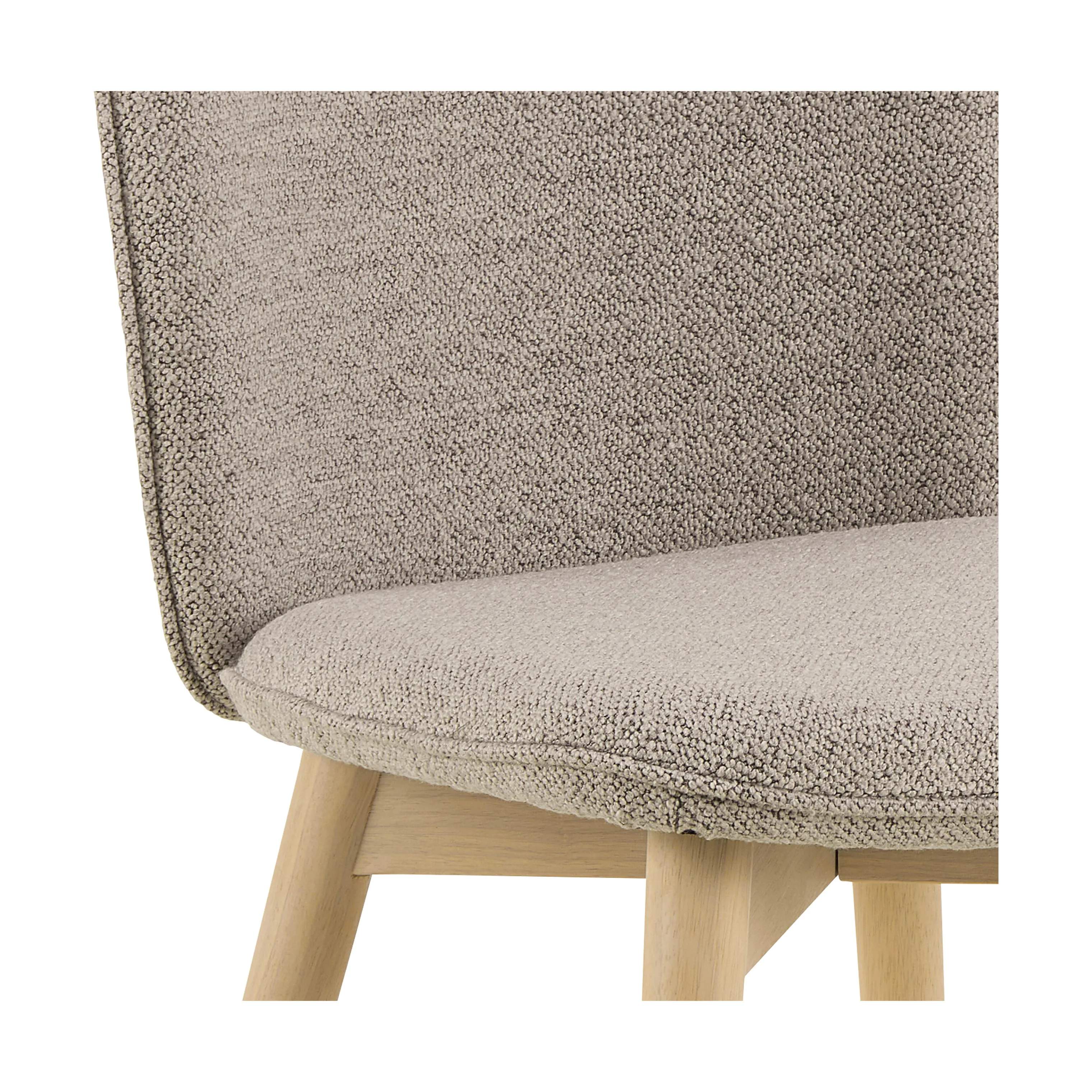CASA Living Spisebordsstole Cindy Spisebordsstol - 2 stk i Beige/hvidpigmenteret, 5