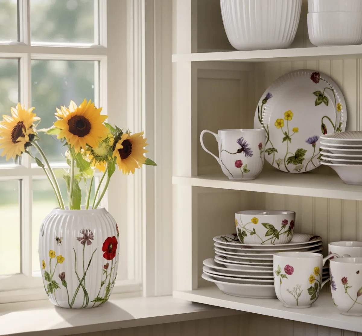 Kähler Vaser Hammershøi Sommer Vase i Wild flowers, 3