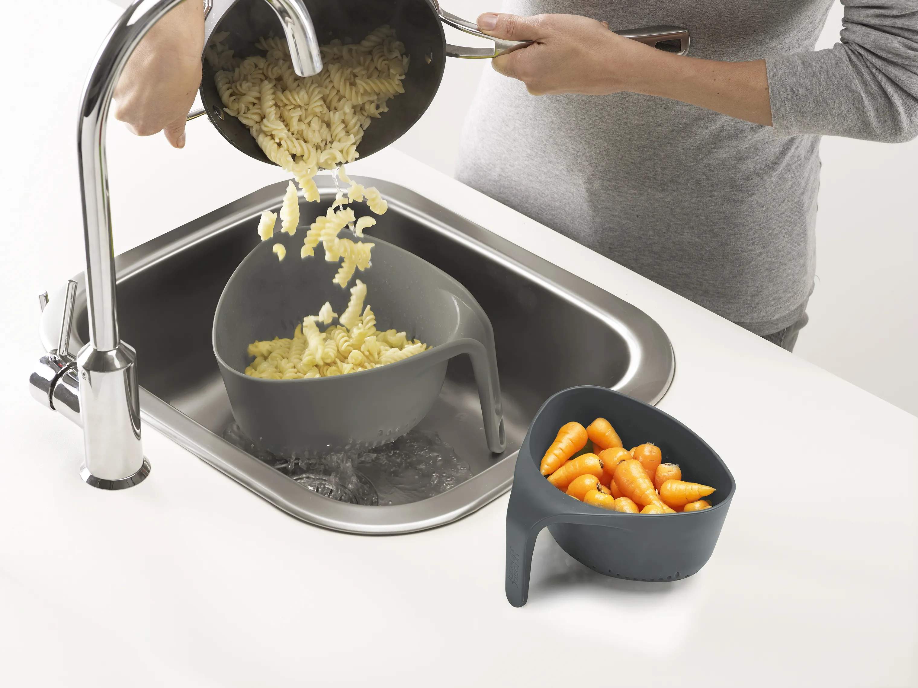 Joseph Joseph Dørslag Nest Dørslag - 2 stk. i JJ Slate/JJ Dark Slate, 3