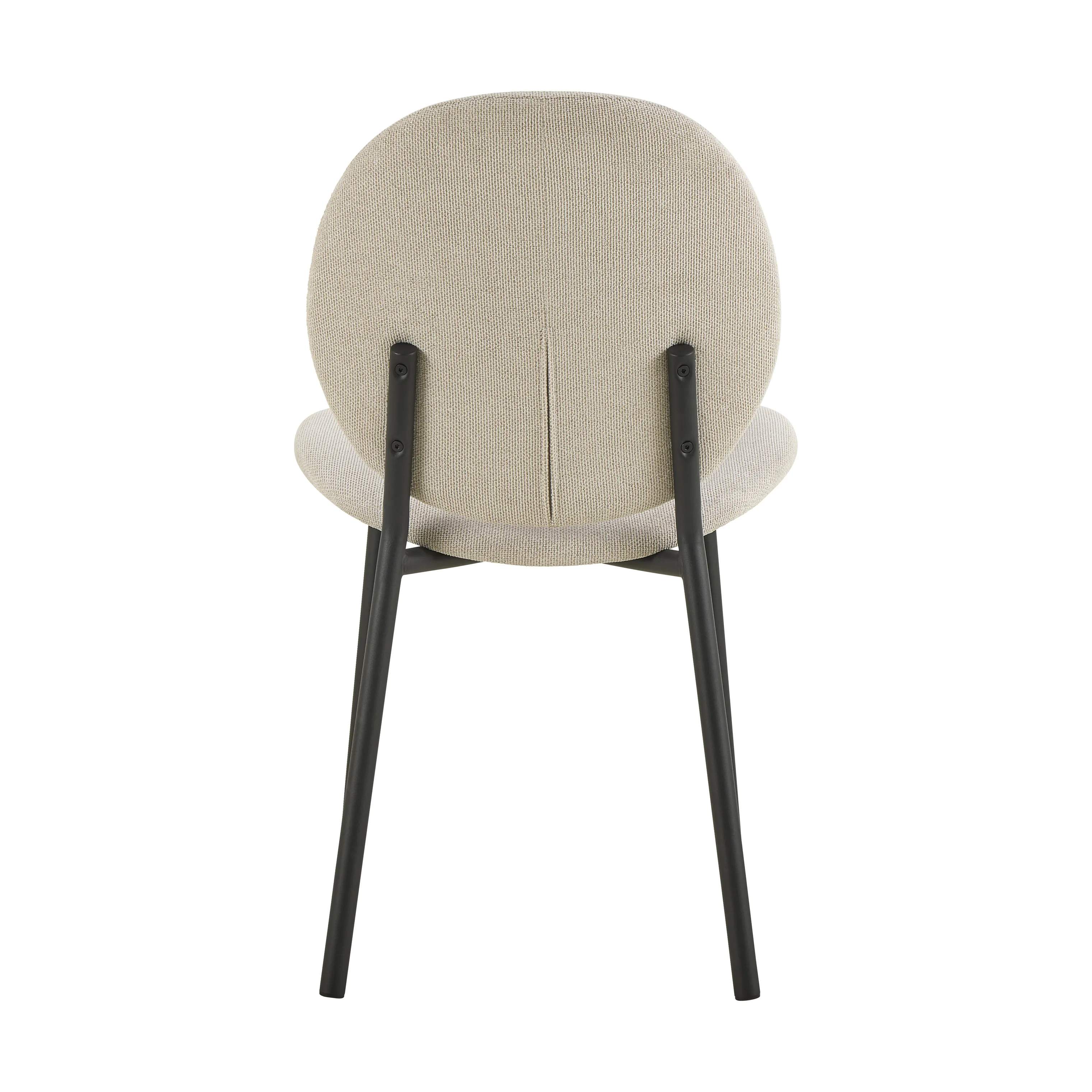 CASA Living Spisebordsstole Cliff Spisebordsstol - 2 stk. i Beige/mat sort, 7