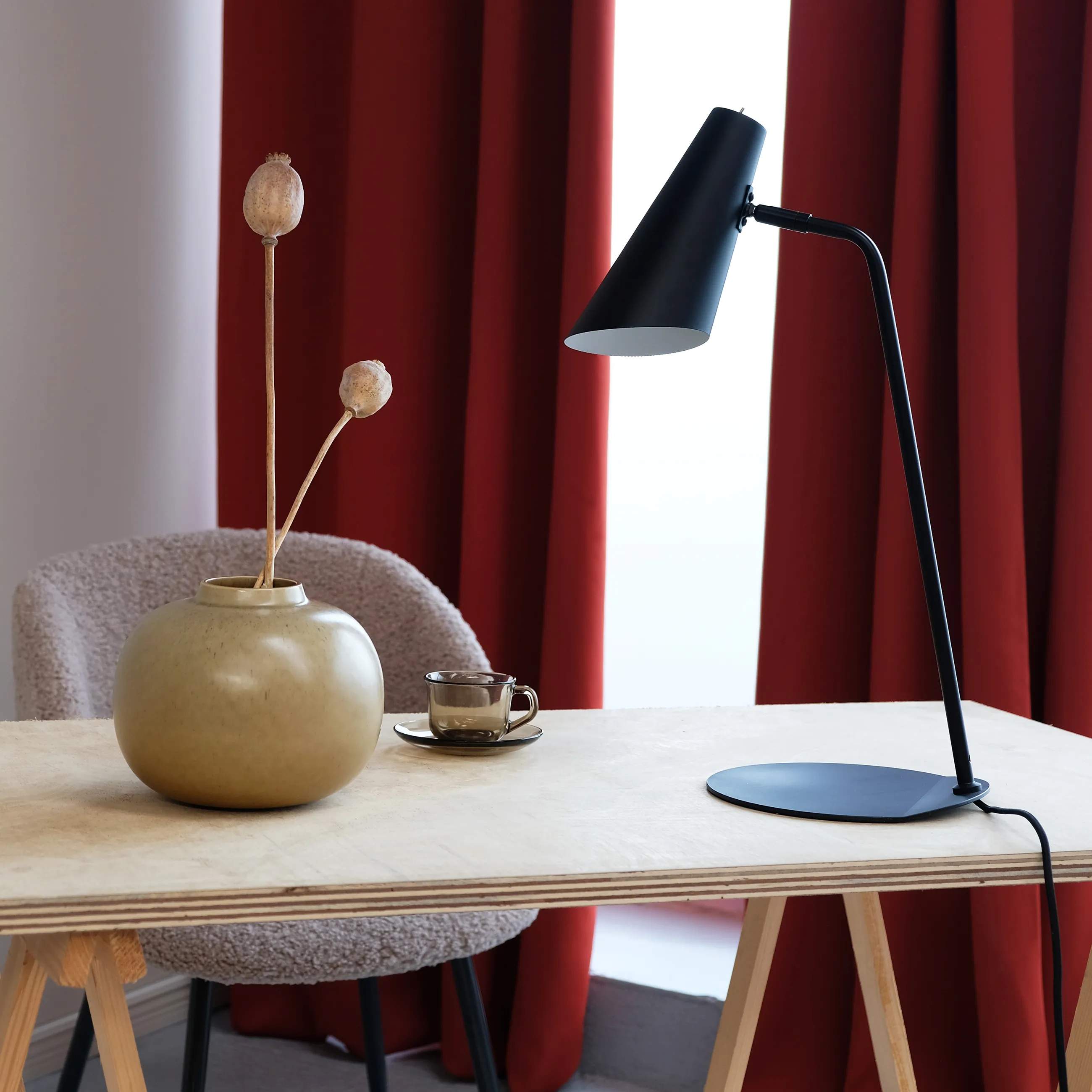 Dyberg Larsen Bordlamper Noa Bordlampe i Sort, 2