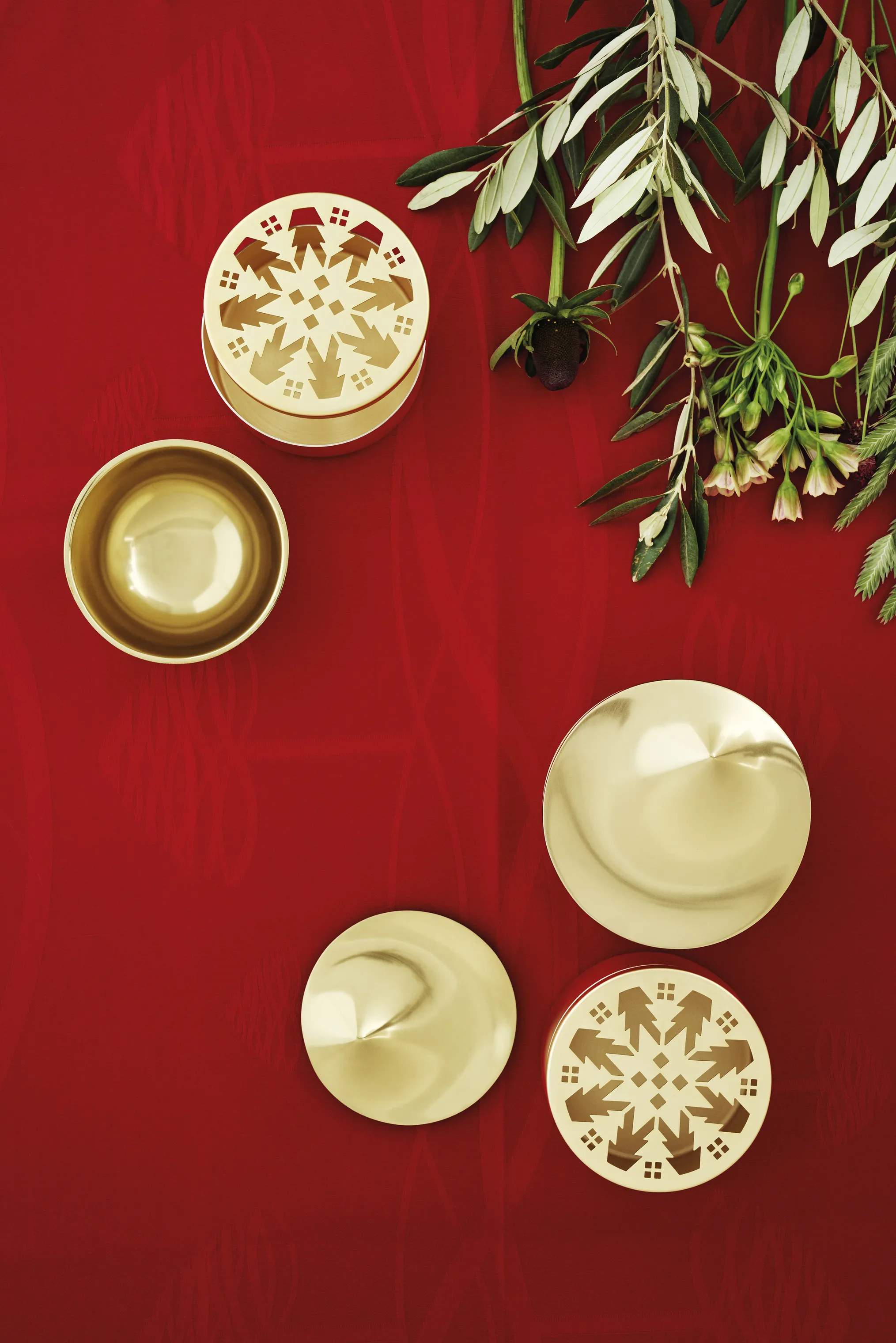Stelton Øvrigt julepynt Christmas Tangle Nordic Bonbonniere i Guldfarvet, 2