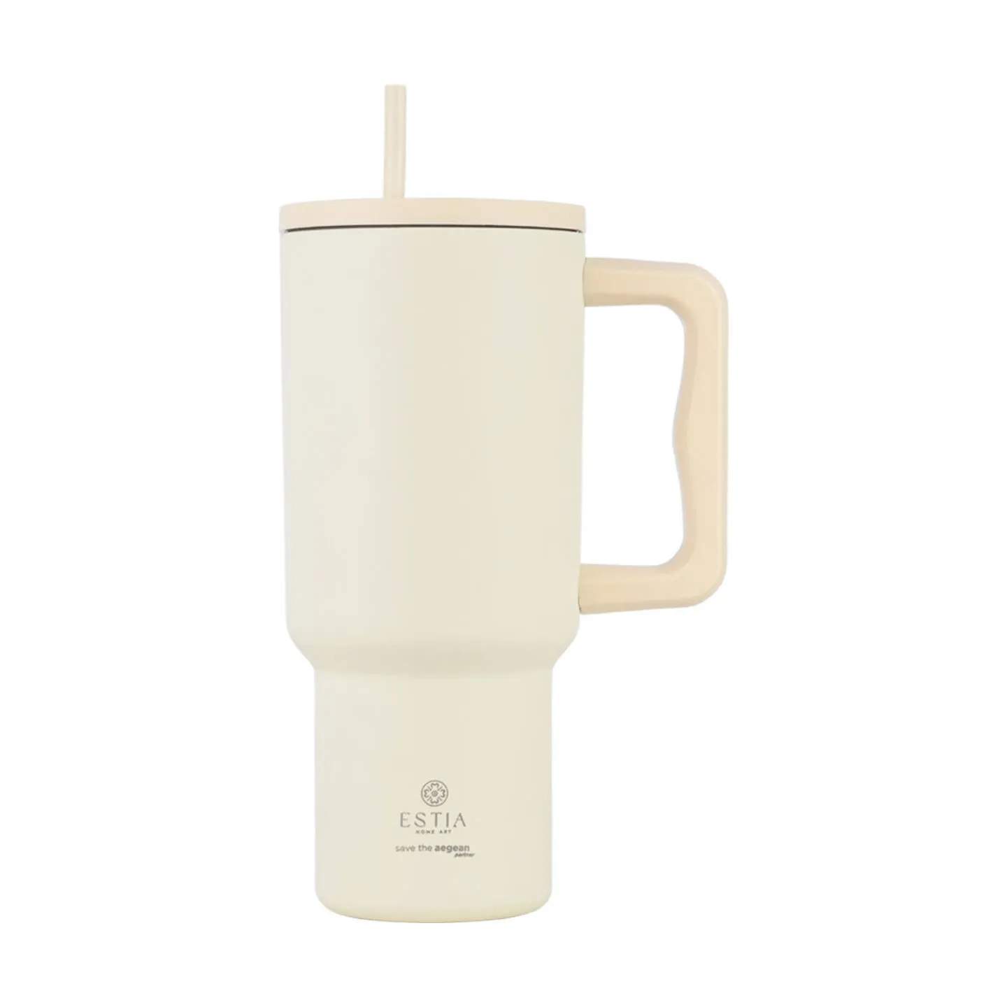 Estia Home To go kopper Save The Aegean Tumbler i Lily White, 1