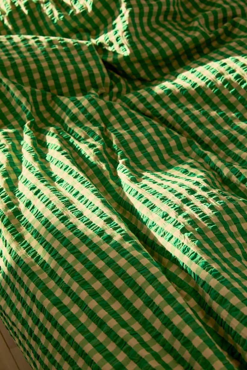 Juna Sengetøj Bæk&Bølge Sengetøj i grøn/sand, B200 x L220 cm, 5