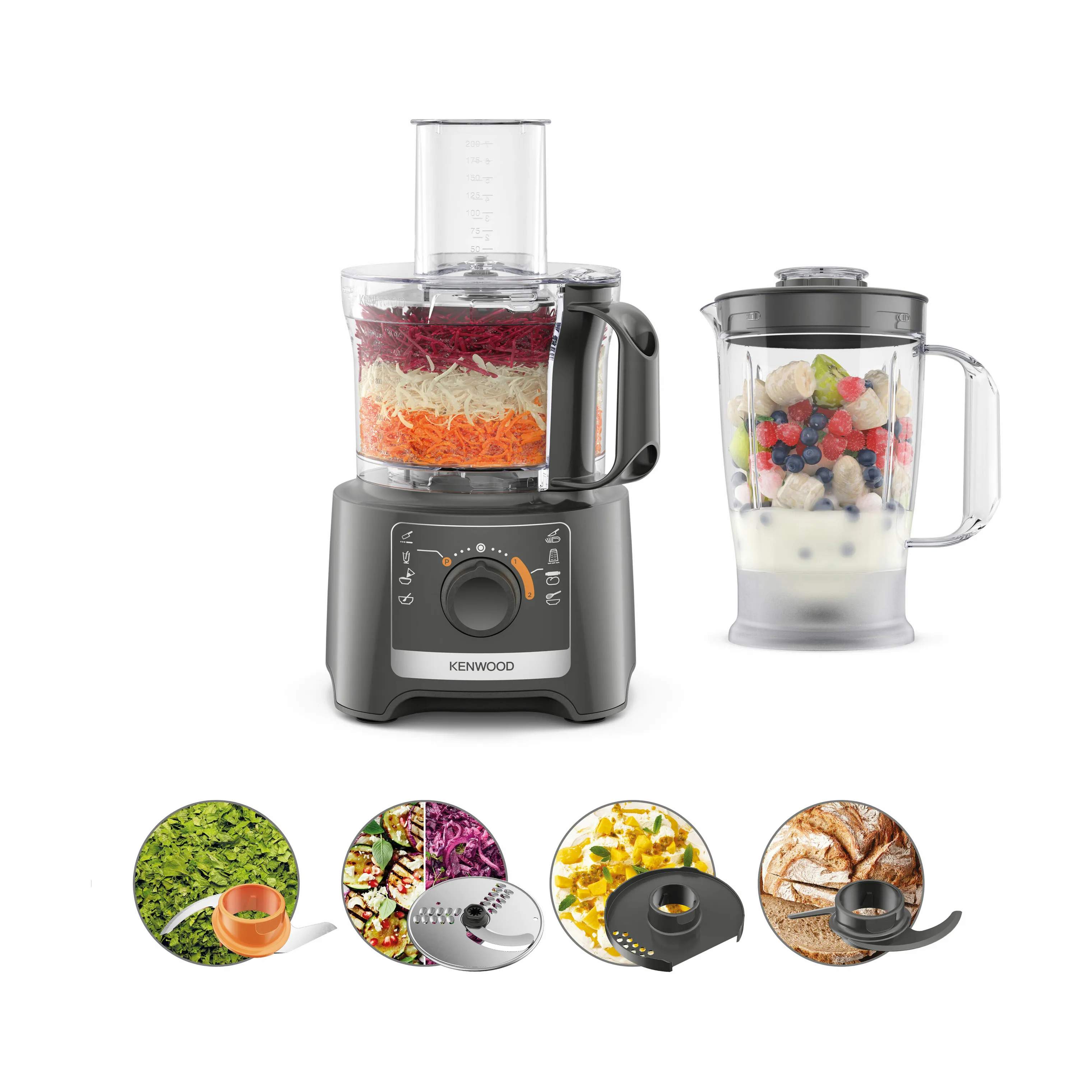 Kenwood Foodprocessorer Foodprocessor i grå, 7