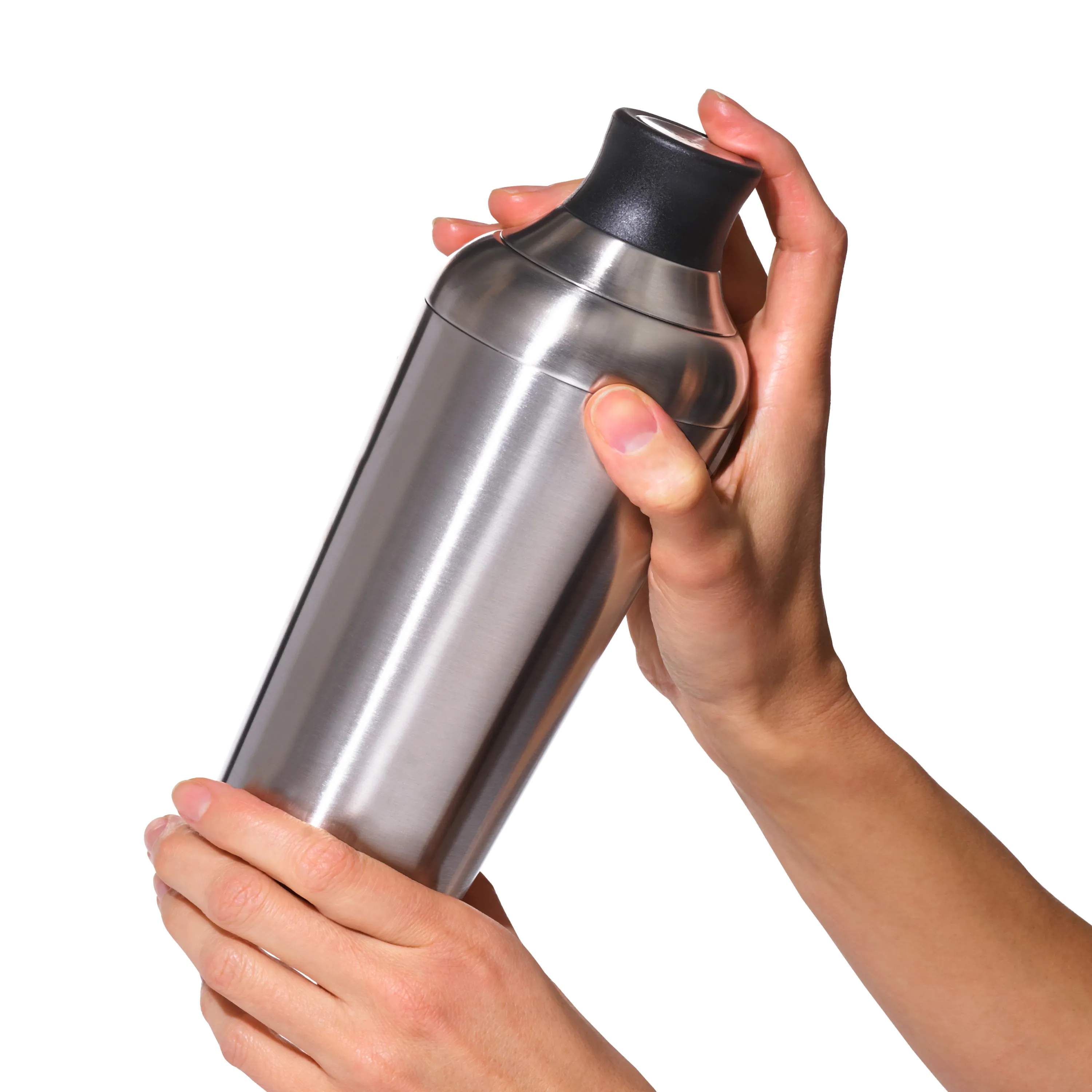 OXO Shakere Steel Cocktail Shaker i Stål/sort, 3