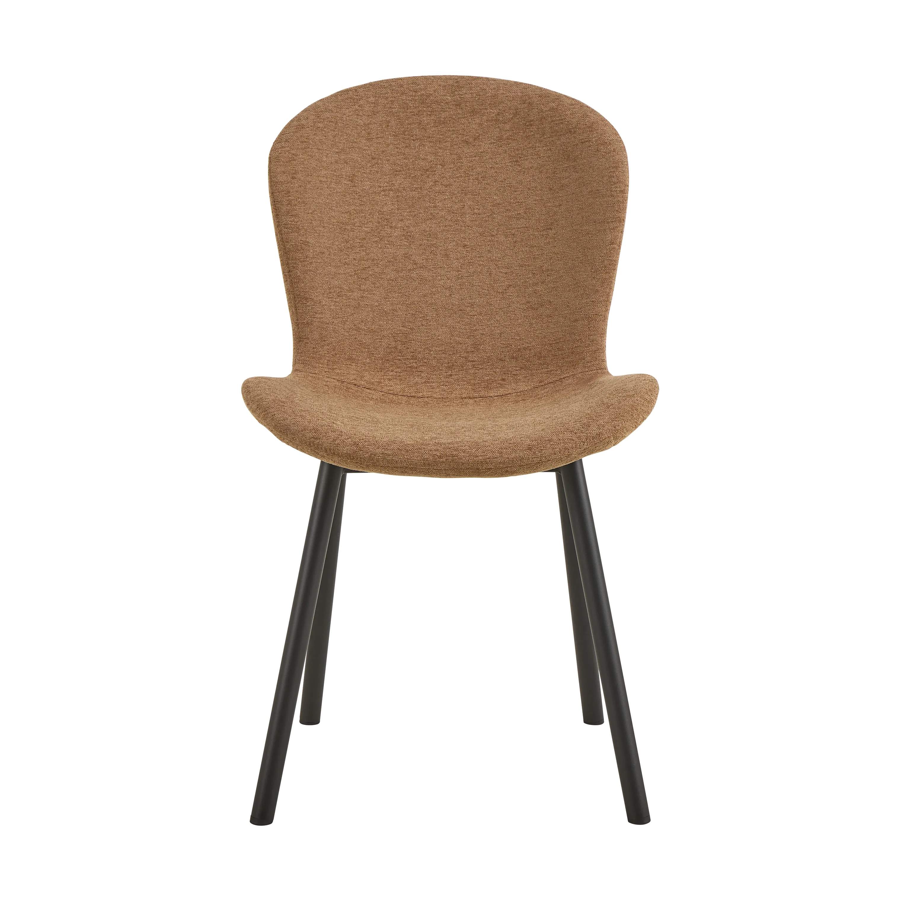 CASA Living Spisebordsstole Esra Spisebordsstol - 2 stk i Terracotta/mat sort, 6