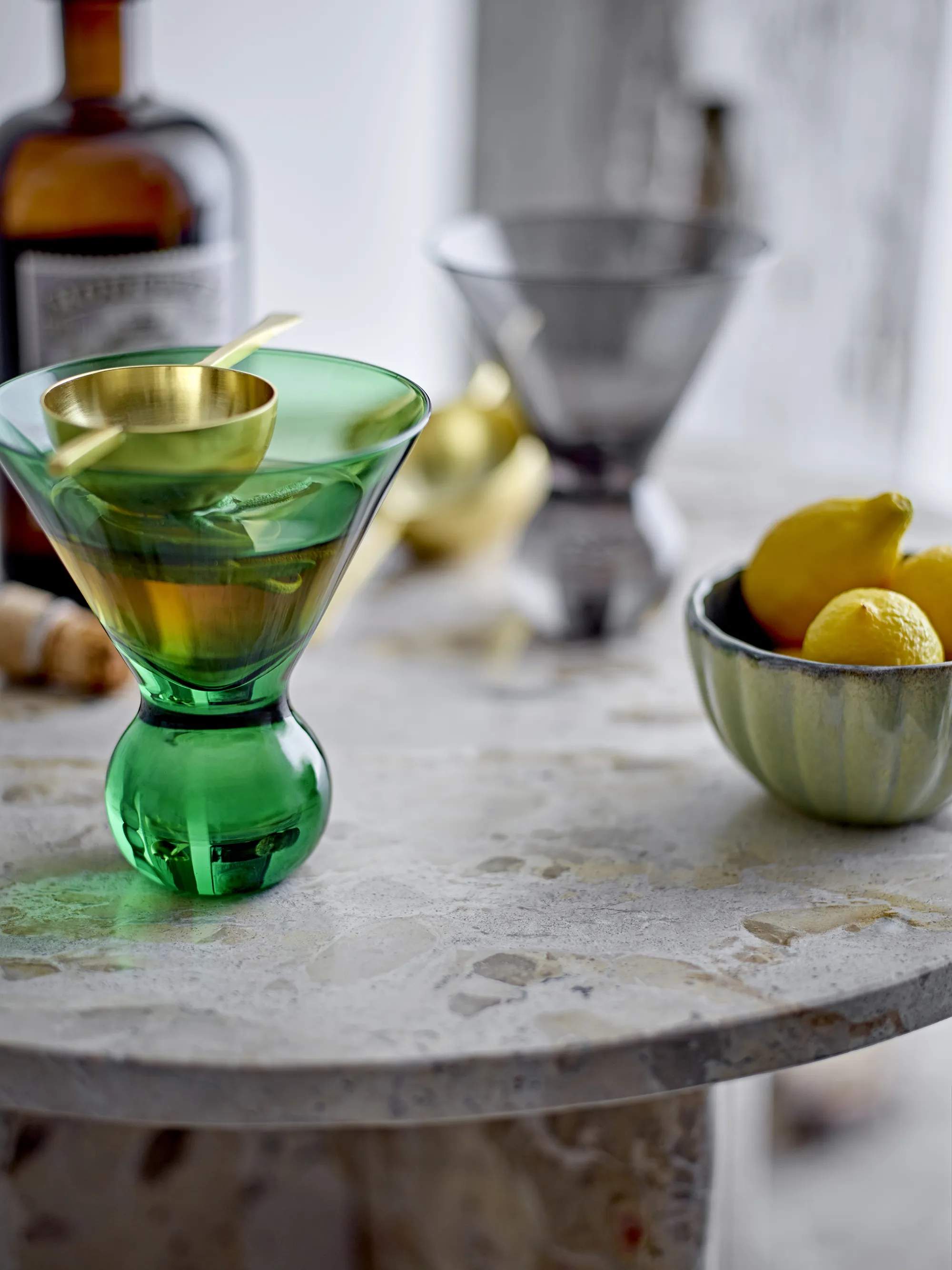 Bloomingville Cocktailglas Corliss Cocktailglas - 4 stk. i Green, 2