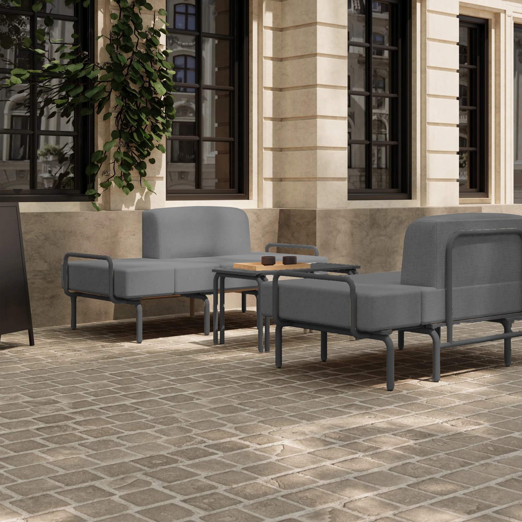 Mandalay Loungestole Ivy Loungestol i Antracit, 5