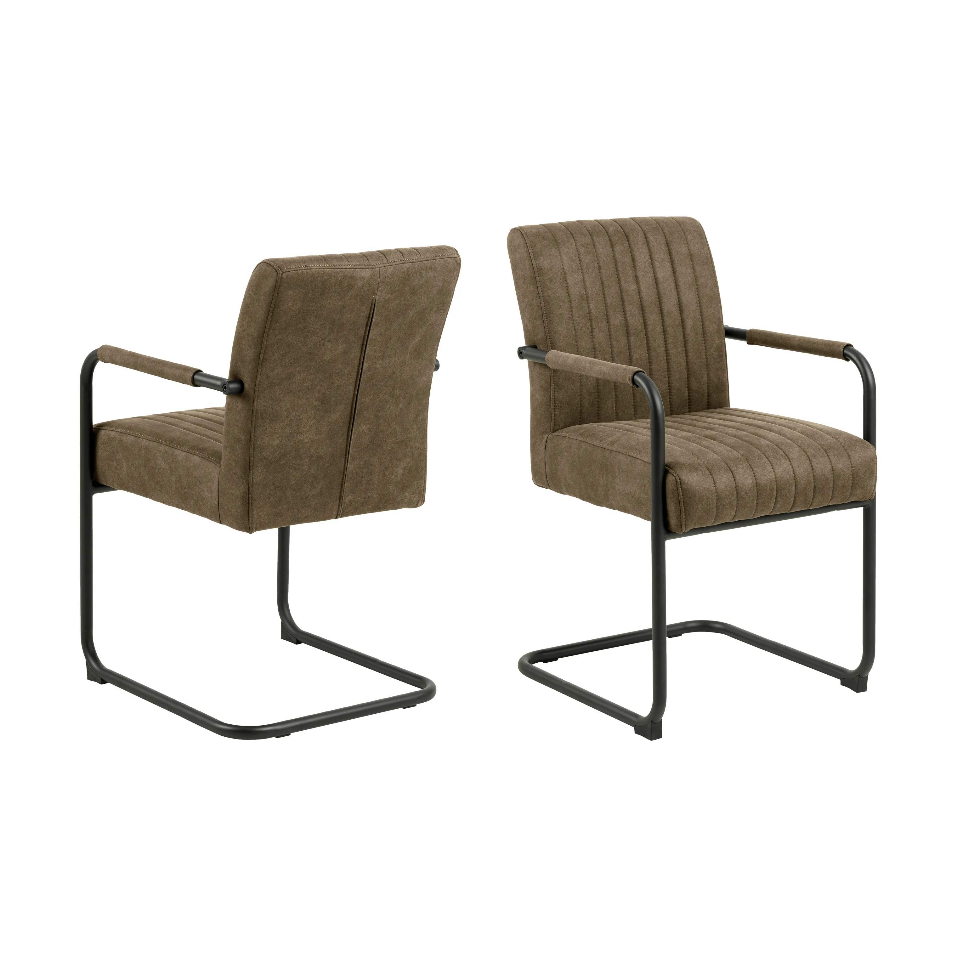 CASA Living Spisebordsstole Adele Spisebordsstol - 2 stk. i Brun, 9
