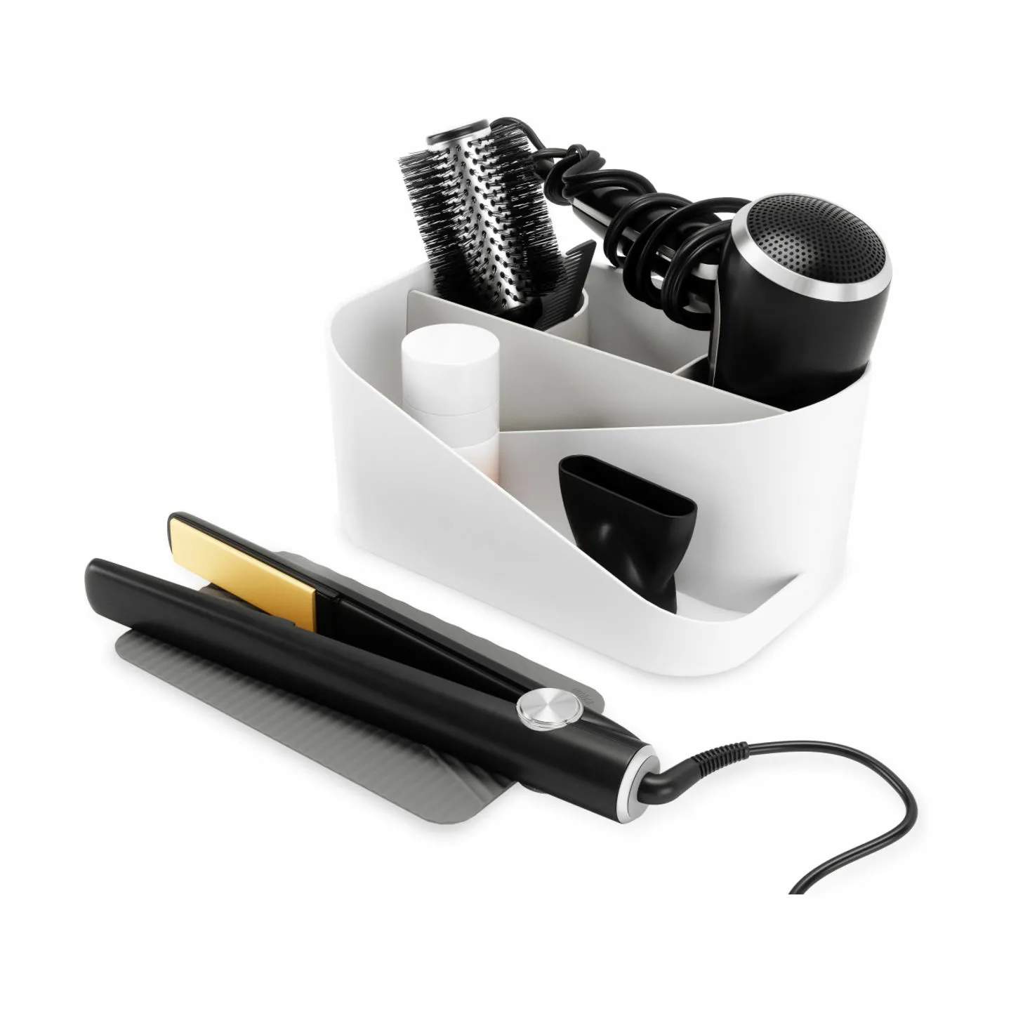 Umbra Tilbehør til bad Glam Organiser i hvid/grå, 4