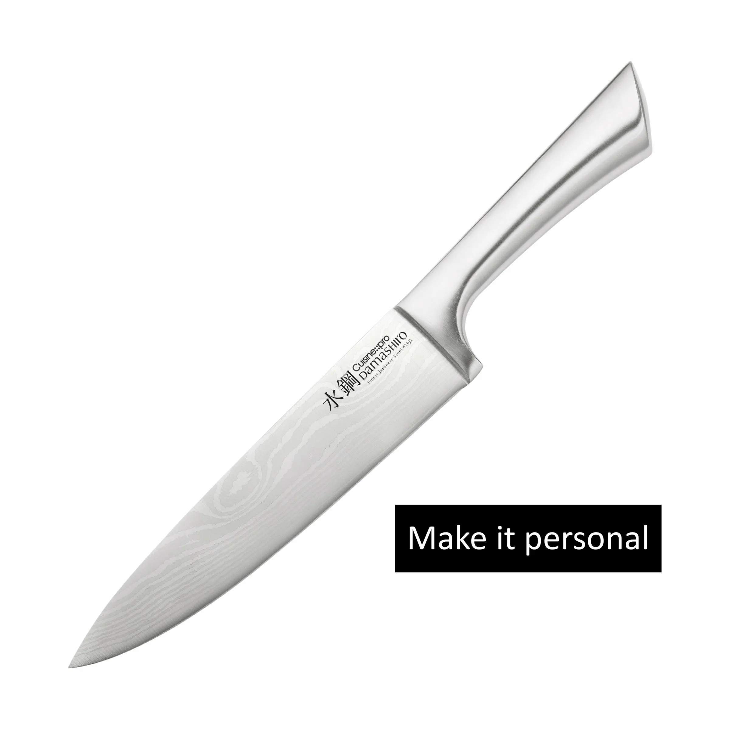 Damashiro® Kokkekniv, sølvfarvet, large
